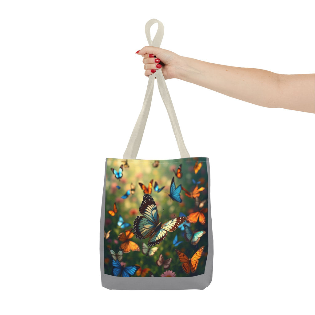 Butterfly Swam 1 Tote Bag - Floral Nature Garden Shopping Bag, Reusable Canvas Handbag, Eco-Friendly Market Tote, Gift for Her, Spring