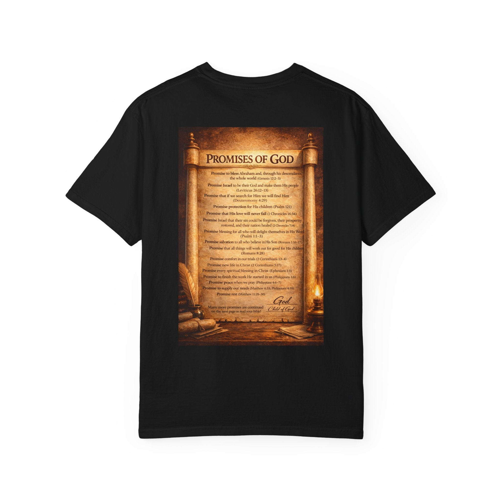 Promises of God T-shirt | Spiritual Praise Tee, Religious Faith Graphic