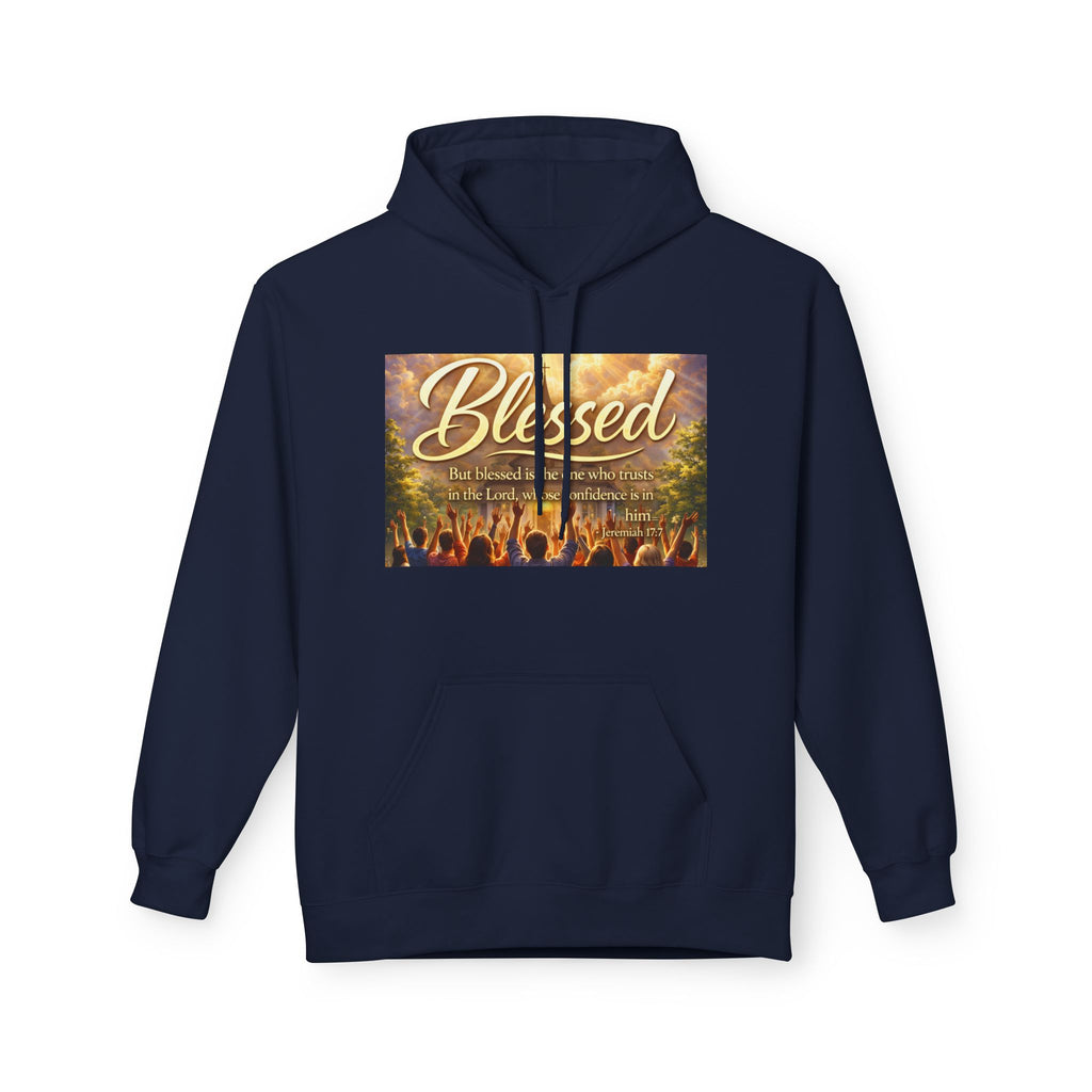 Blessed Worship Scene Hoodie | Christian Faith Sunrise Praise