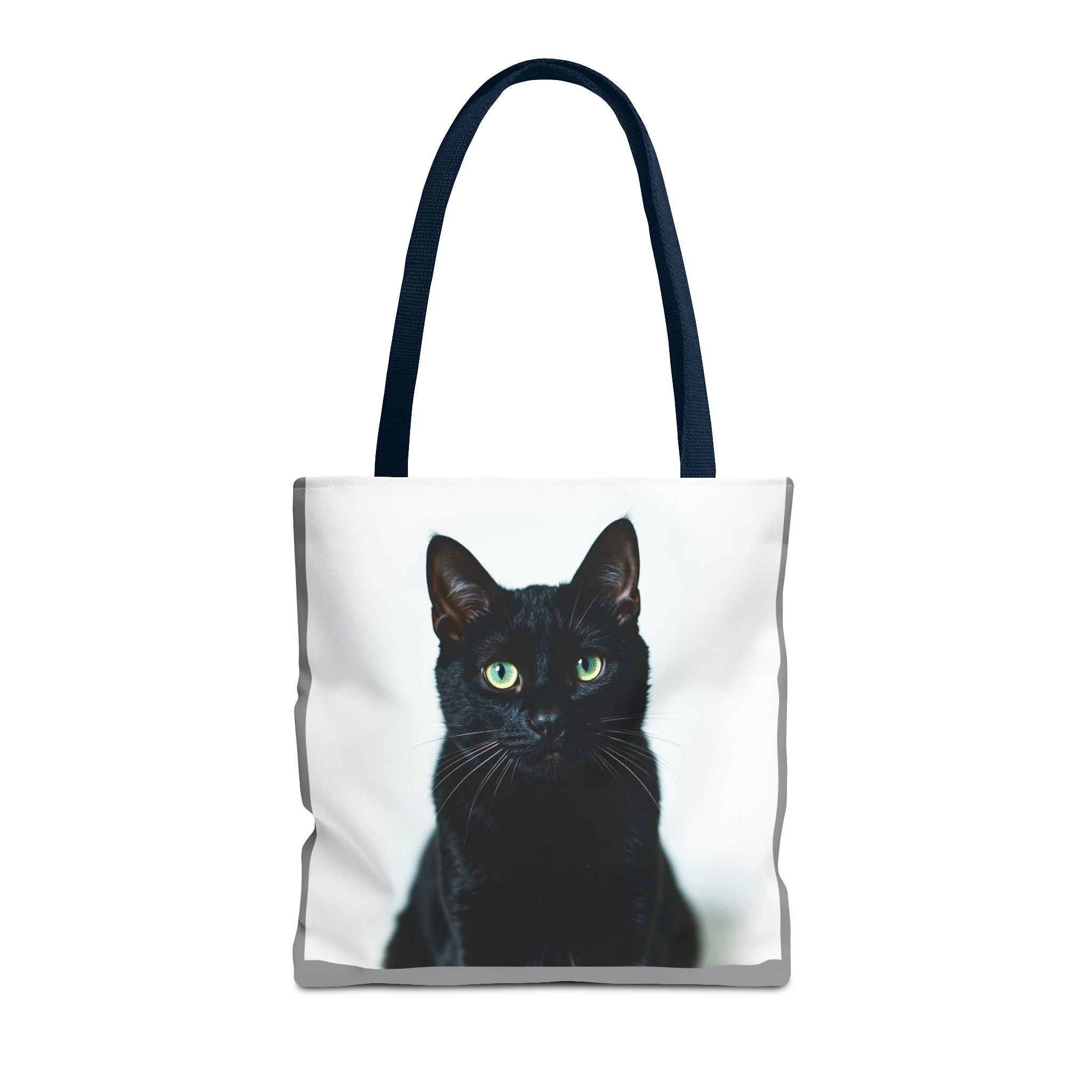 Tote Bag - Black Cat, Carry-All Shoulder Bag, Reusable Shopping Tote, Gift for Animal Lovers