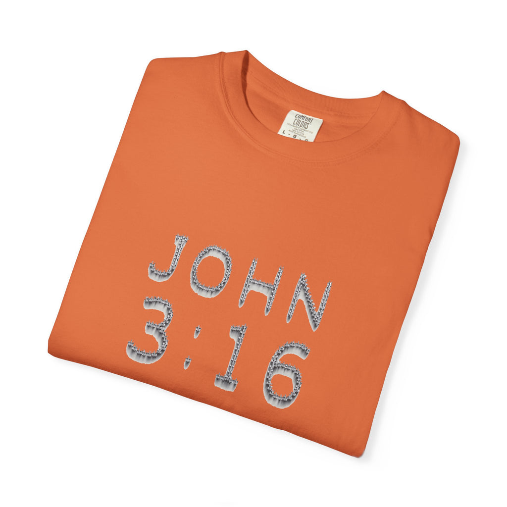 John 3:16 Scripture Cross T-shirt (Ver. 2) | Christian Bible Verse Tee