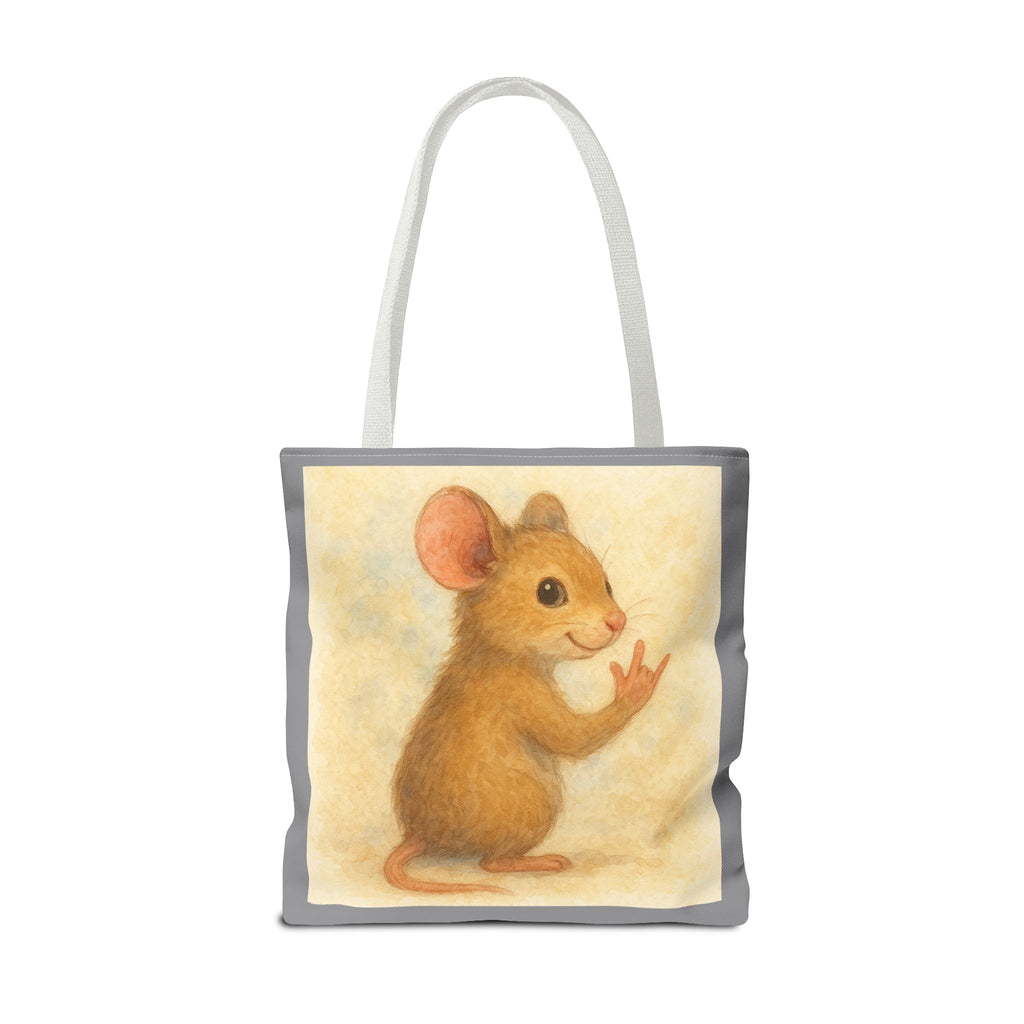 Tote Bag - Mouse 2 I Love You, Cute Animal Print, Carry-All Shoulder Bag, Reusable Shopping Tote, Gift for Animal Lovers