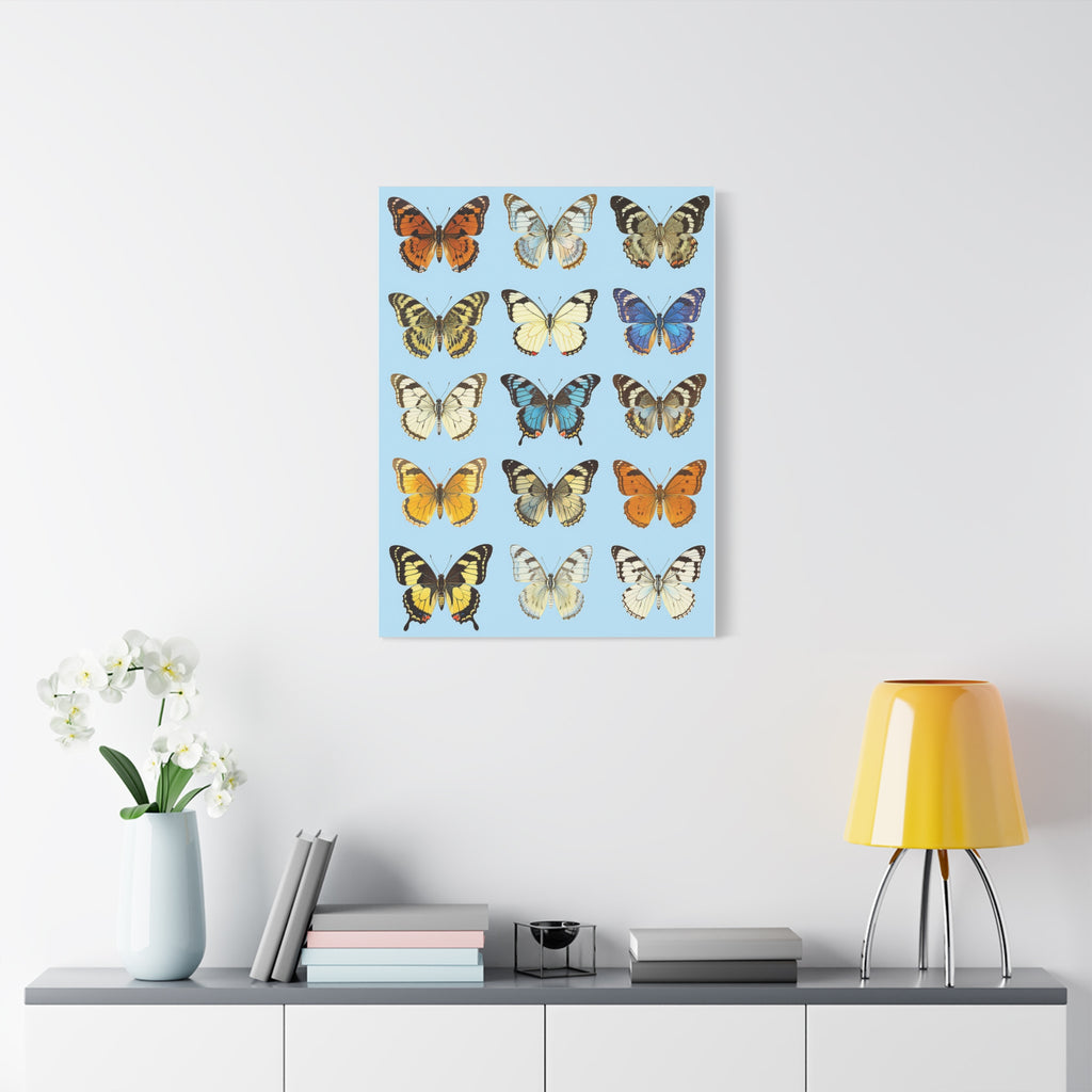Butterflies 3 Wall Art, Butterfly Lover Gift, Matte Canvas Print, Butterfly Decor, Nature Artwork