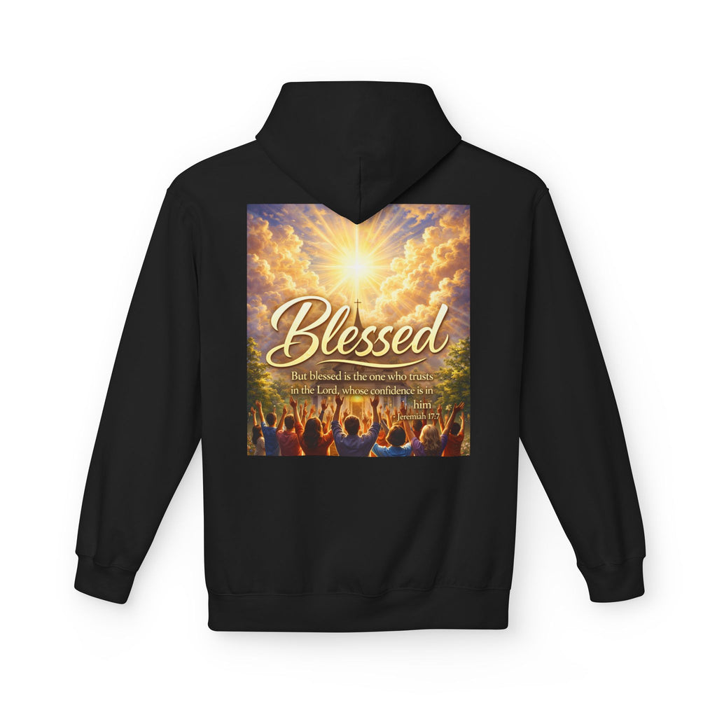 Blessed Worship Scene Hoodie | Christian Faith Sunrise Praise
