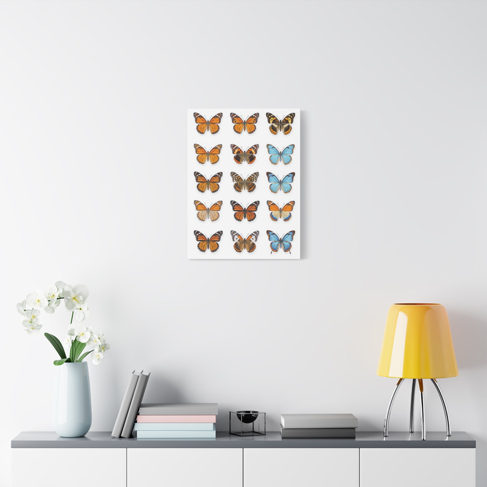 Butterflies 1 Wall Art, Butterfly Lover Gift, Matte Canvas Print, Butterfly Decor, Nature Artwork