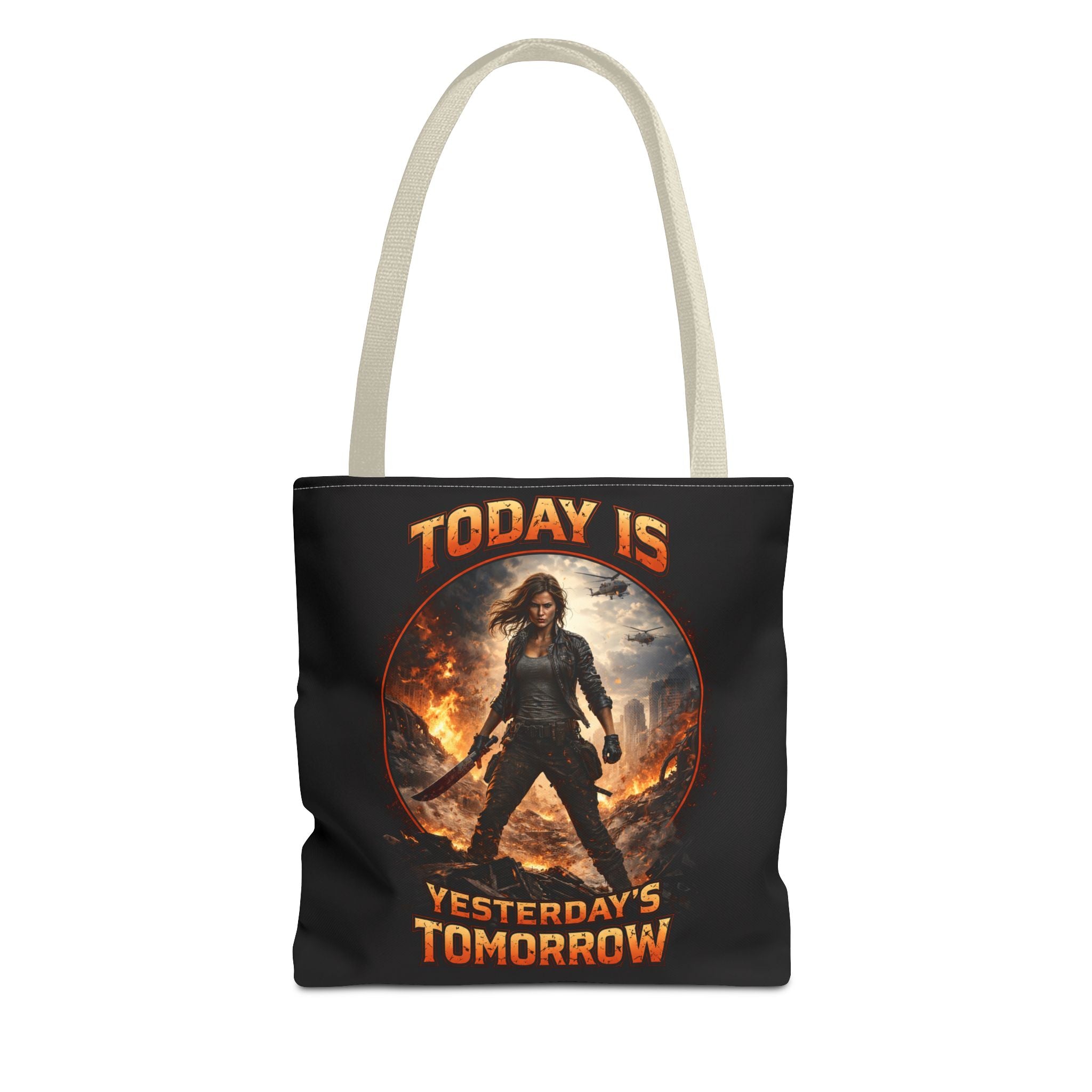 Today Is Yesterday's Tomorrow Tote Bag | Inspirational Quote Tote