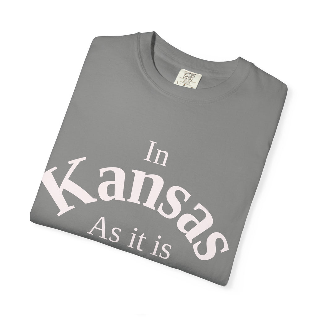 Kansas Unisex T-Shirt, Matthew 6:10 Faith Apparel, Everyday Inspiration Tee, Home State Love Christian Clothing
