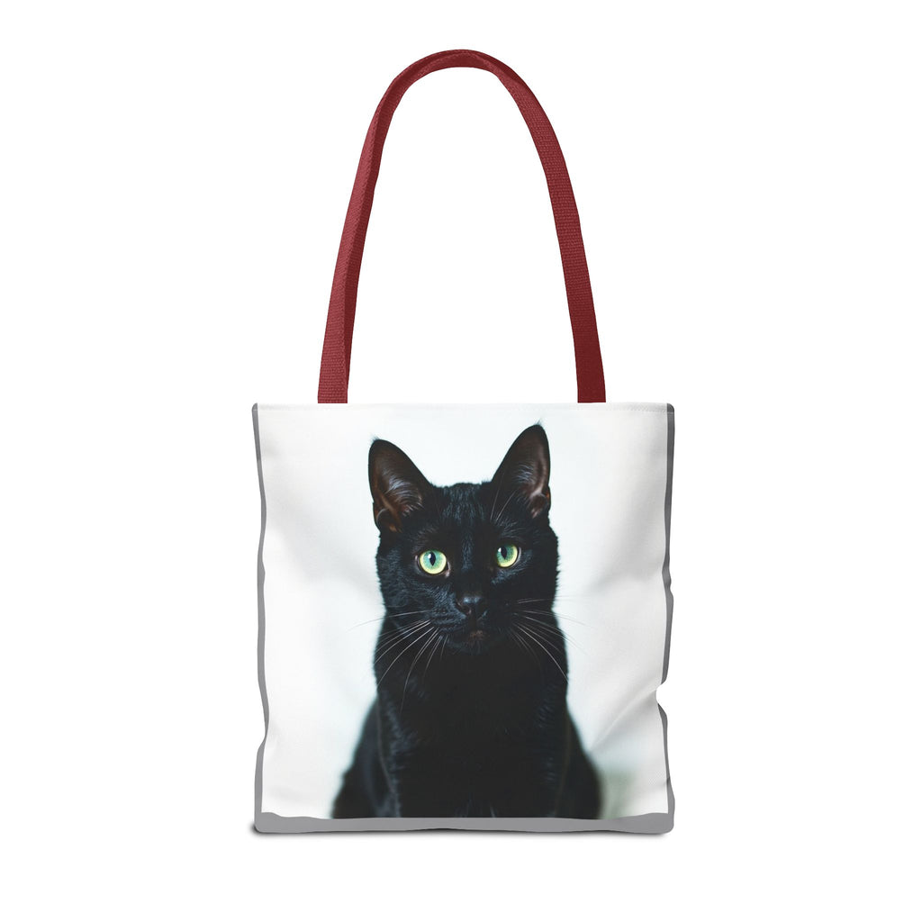 Tote Bag - Black Cat, Carry-All Shoulder Bag, Reusable Shopping Tote, Gift for Animal Lovers