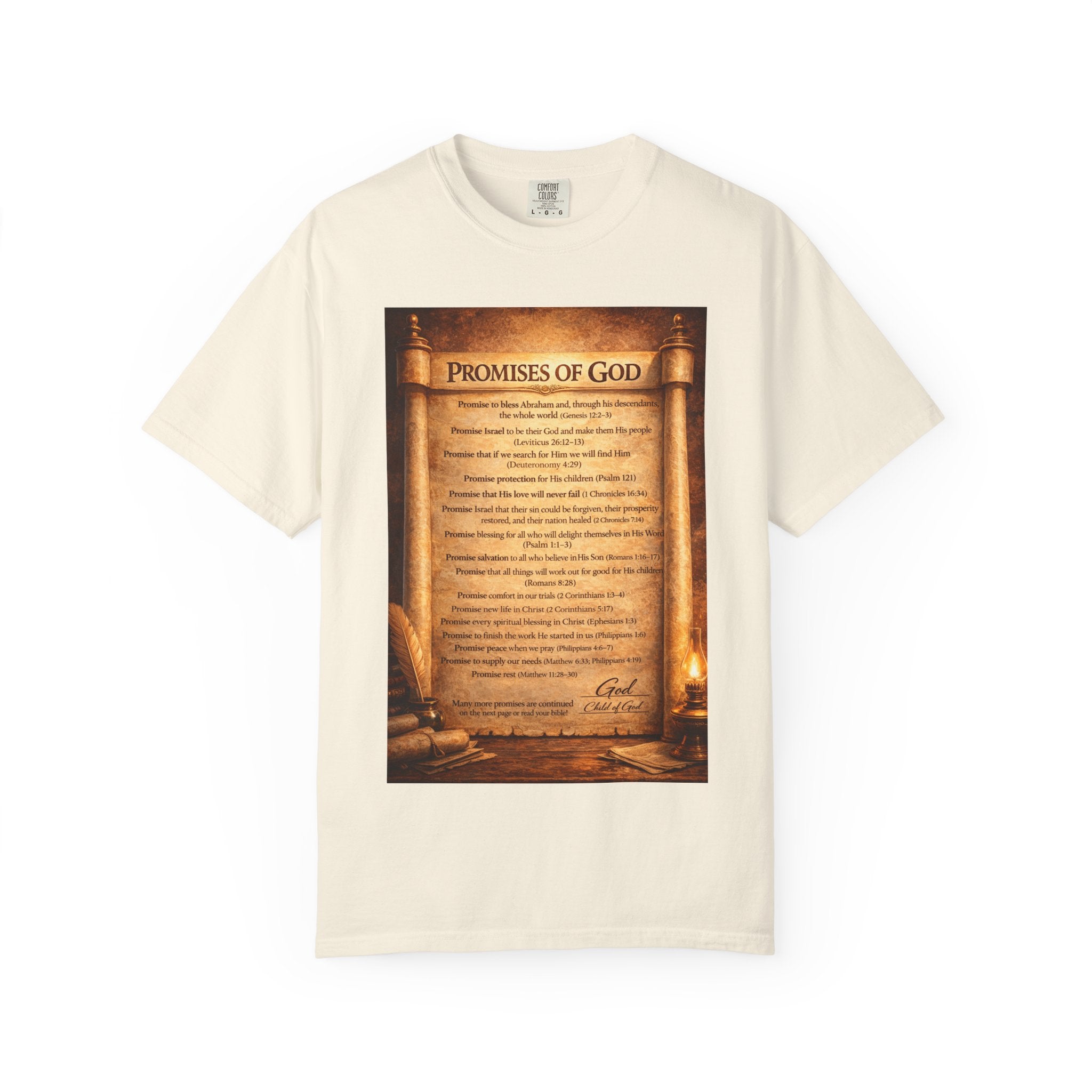 Promises of God T-shirt | Spiritual Praise Tee, Religious Faith Graphic