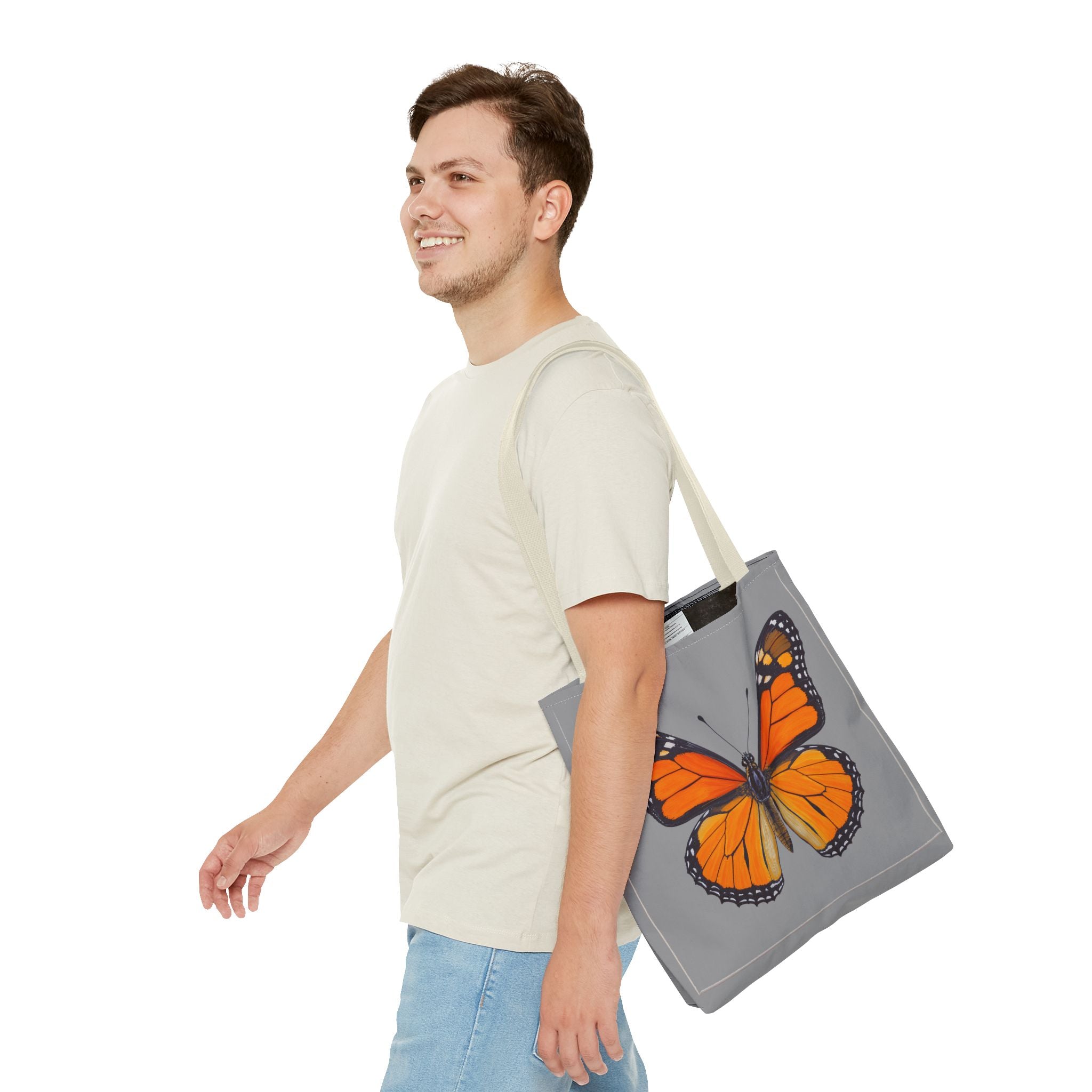 Tote Bag - Monarch Butterfly, Carry-All Shoulder Bag, Reusable Shopping Tote, Gift for Animal Lovers