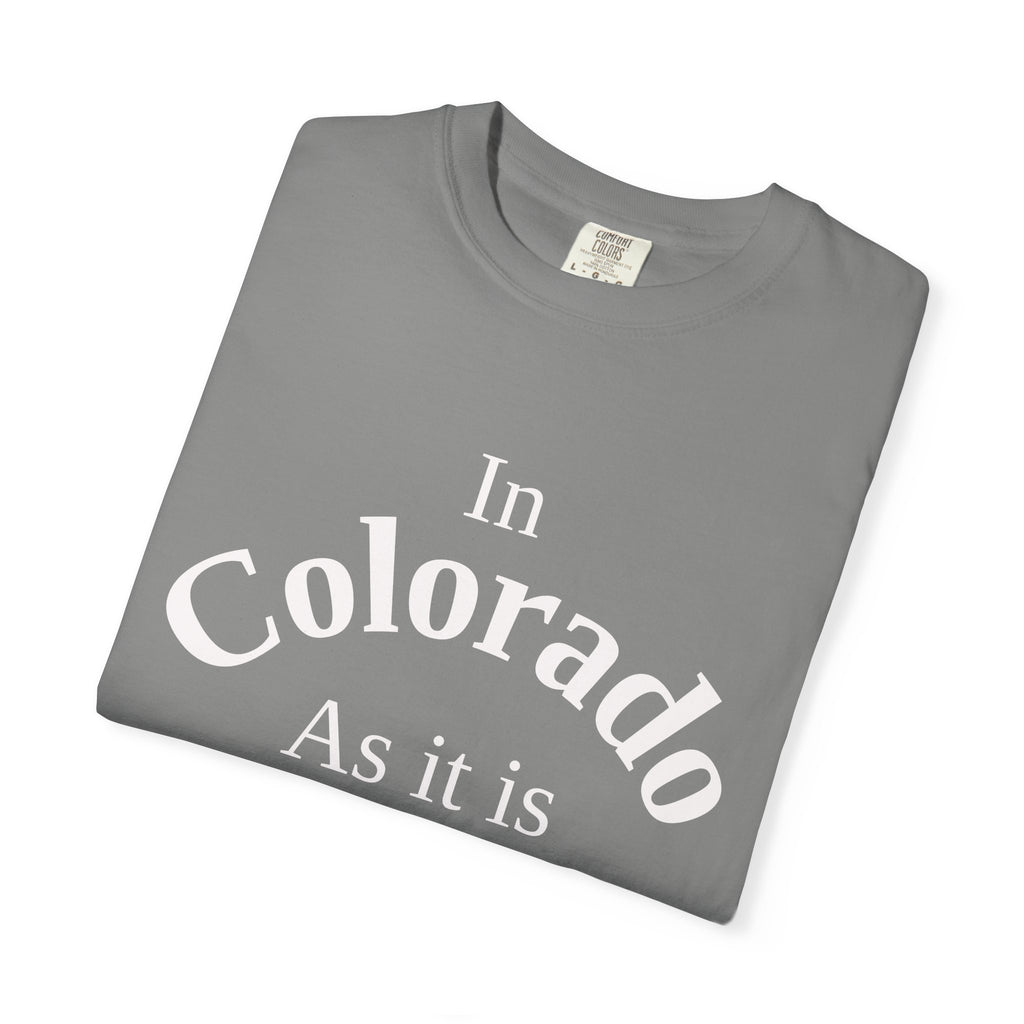 Colorado Unisex T-Shirt, Matthew 6:10 Faith Apparel, Everyday Inspiration Tee, Home State Love Christian Clothing
