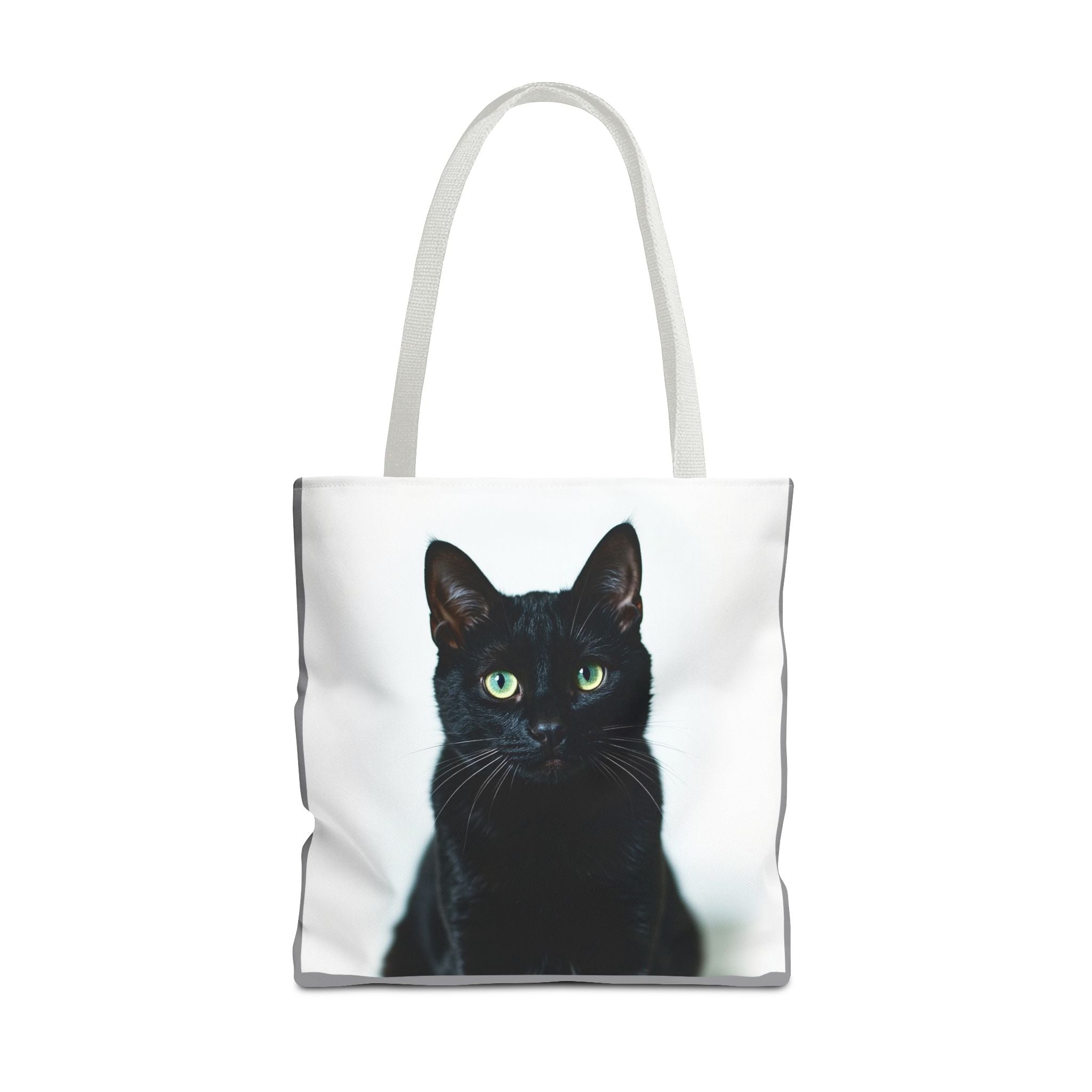 Tote Bag - Black Cat, Carry-All Shoulder Bag, Reusable Shopping Tote, Gift for Animal Lovers