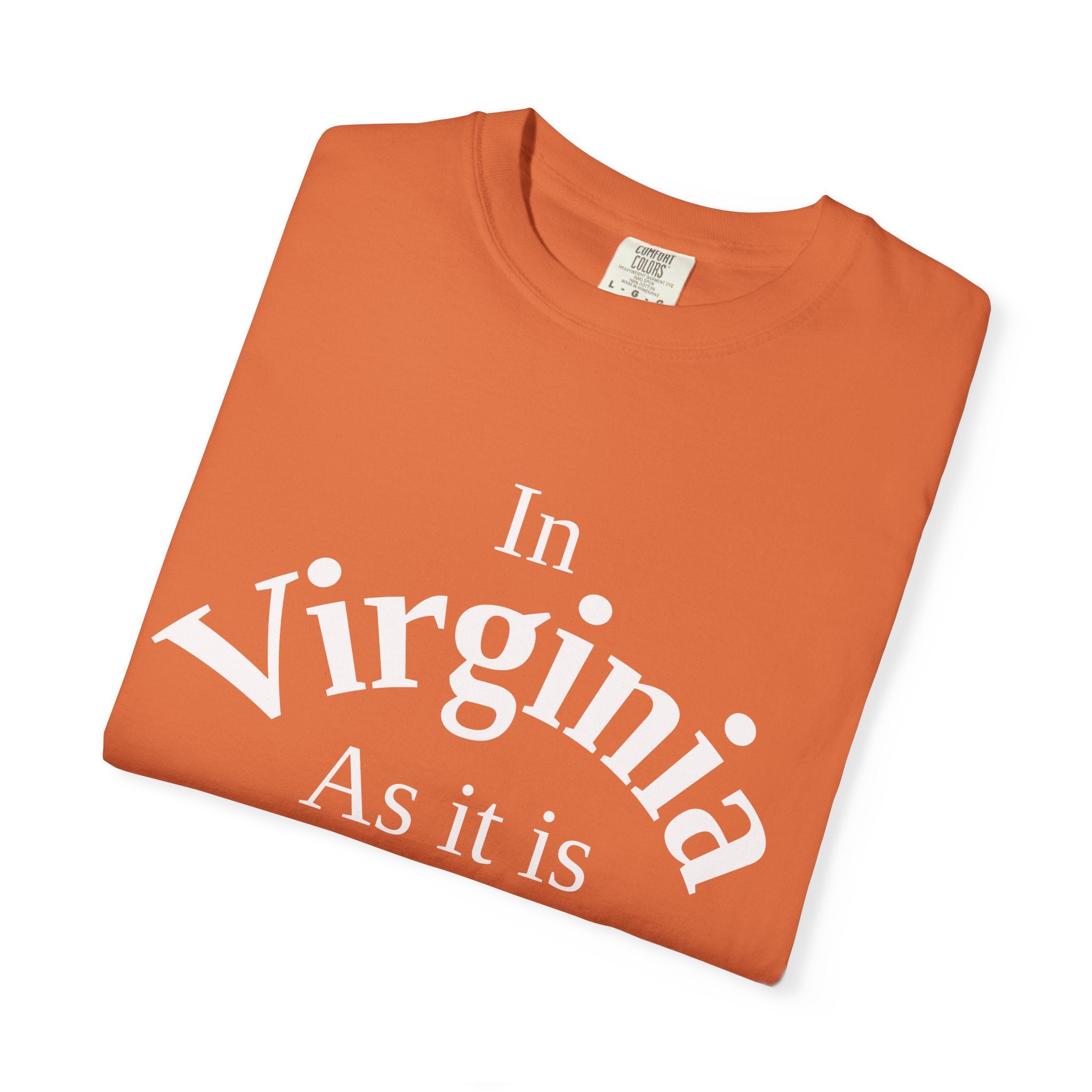 Virginia Unisex T-Shirt, Matthew 6:10 Faith Apparel, Everyday Inspiration Tee, Home State Love Christian Clothing