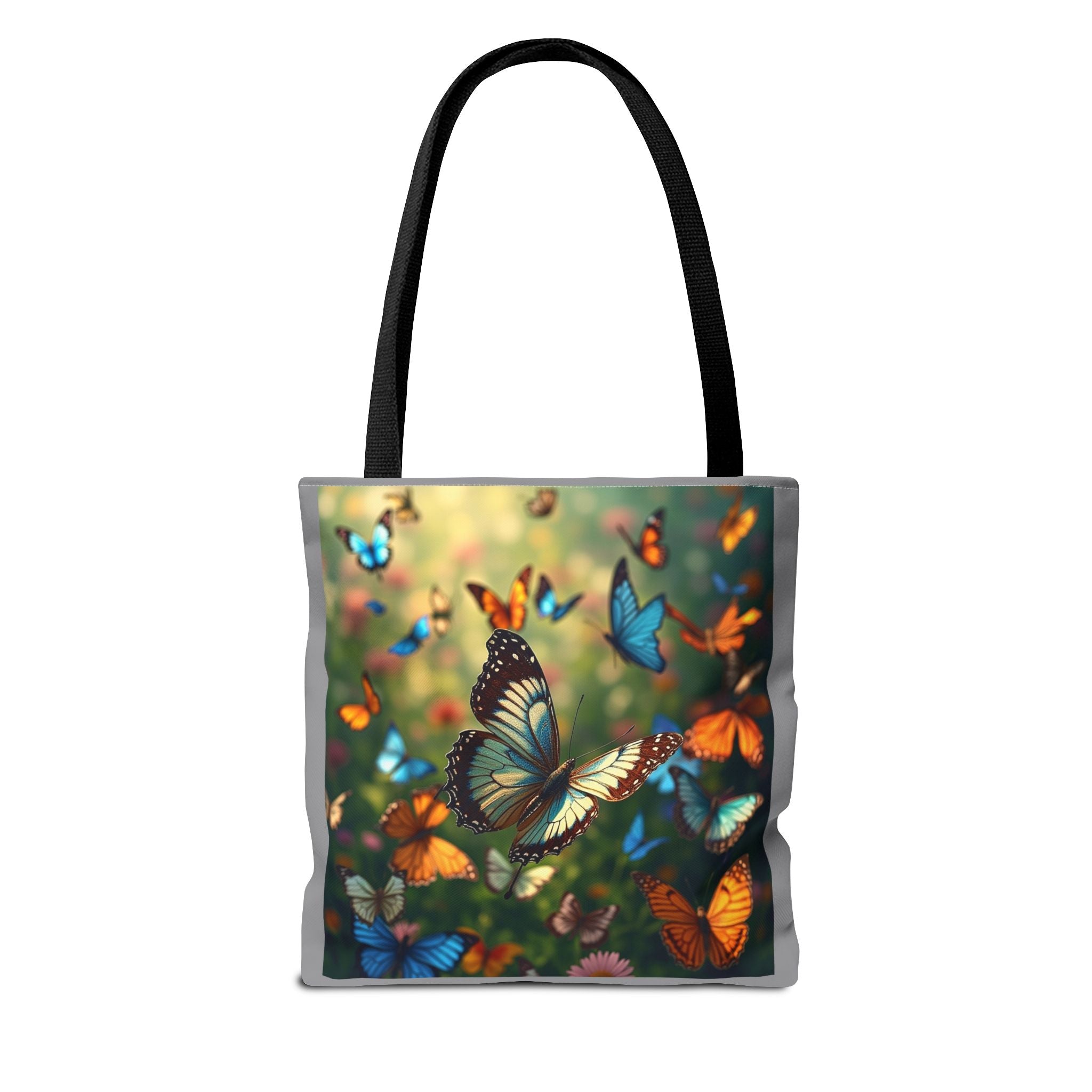 Butterfly Swam 1 Tote Bag - Floral Nature Garden Shopping Bag, Reusable Canvas Handbag, Eco-Friendly Market Tote, Gift for Her, Spring
