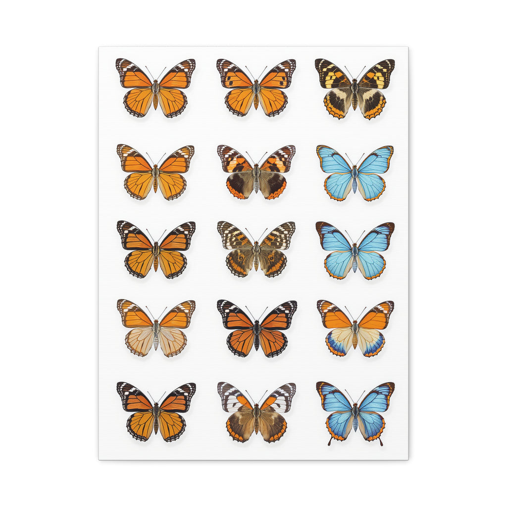 Butterflies 1 Wall Art, Butterfly Lover Gift, Matte Canvas Print, Butterfly Decor, Nature Artwork