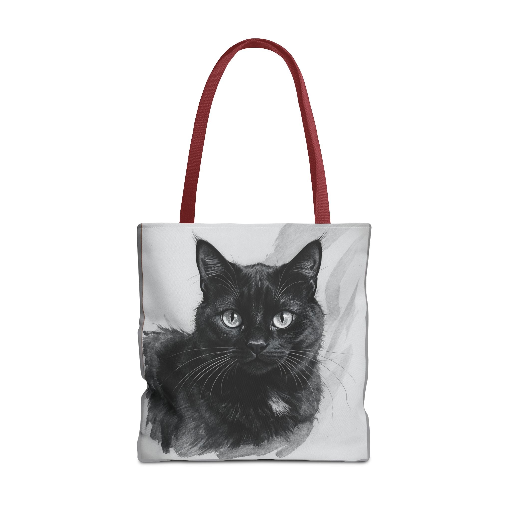 Tote Bag - Charcoal Cat, Carry-All Shoulder Bag, Reusable Shopping Tote, Gift for Animal Lovers