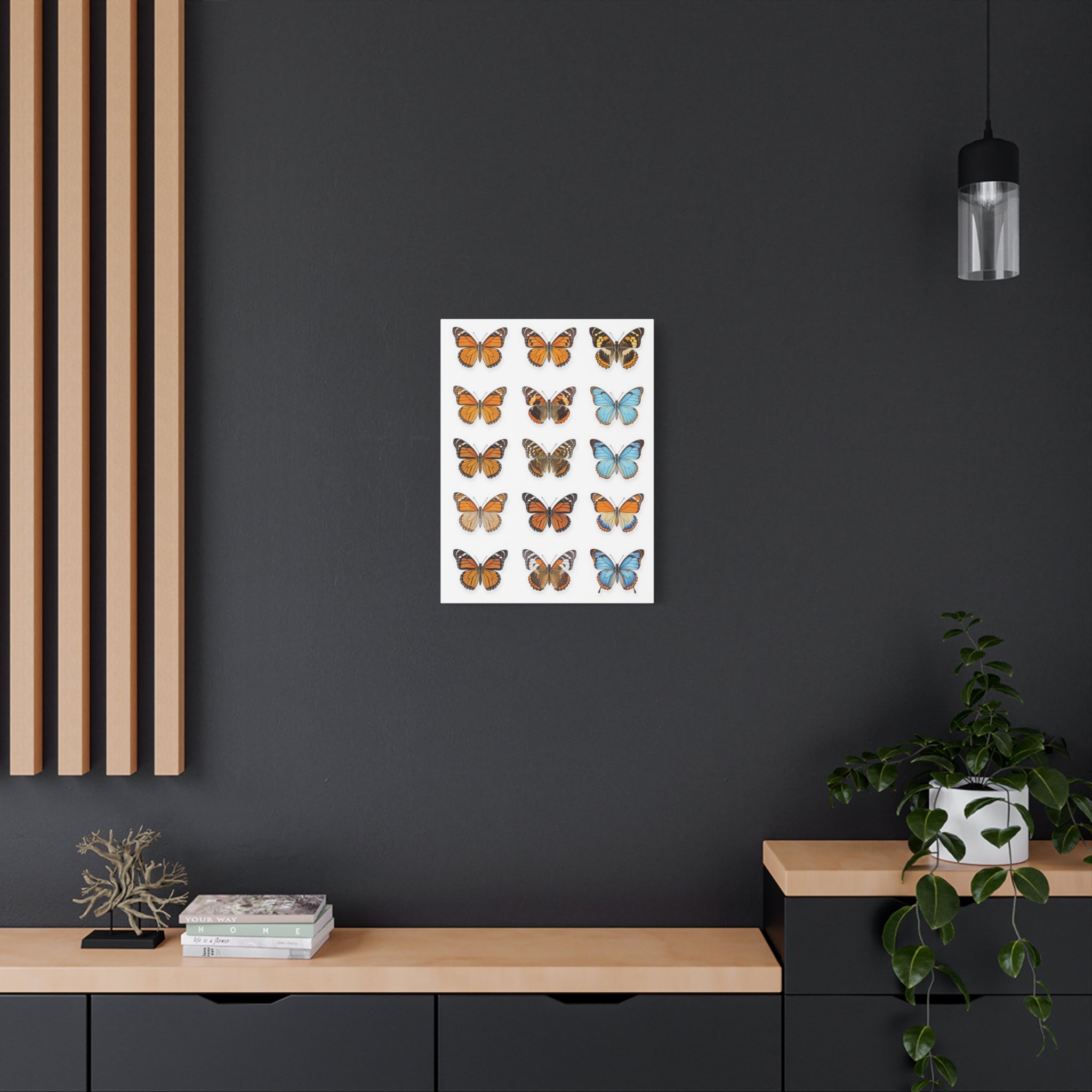 Butterflies 1 Wall Art, Butterfly Lover Gift, Matte Canvas Print, Butterfly Decor, Nature Artwork