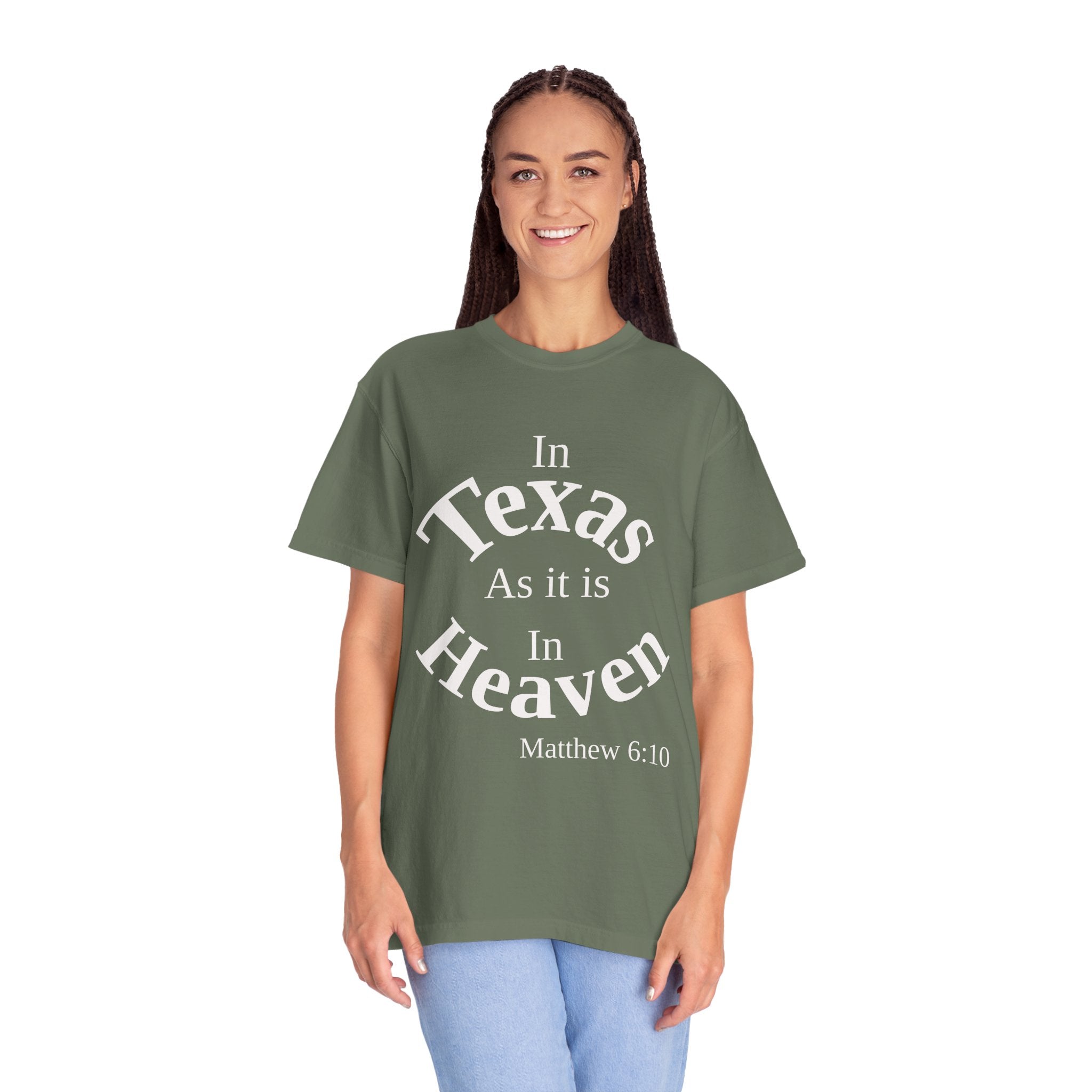 Texas Unisex T-Shirt, Matthew 6:10 Faith Apparel, Everyday Inspiration Tee, Hometown Love Christian Clothing