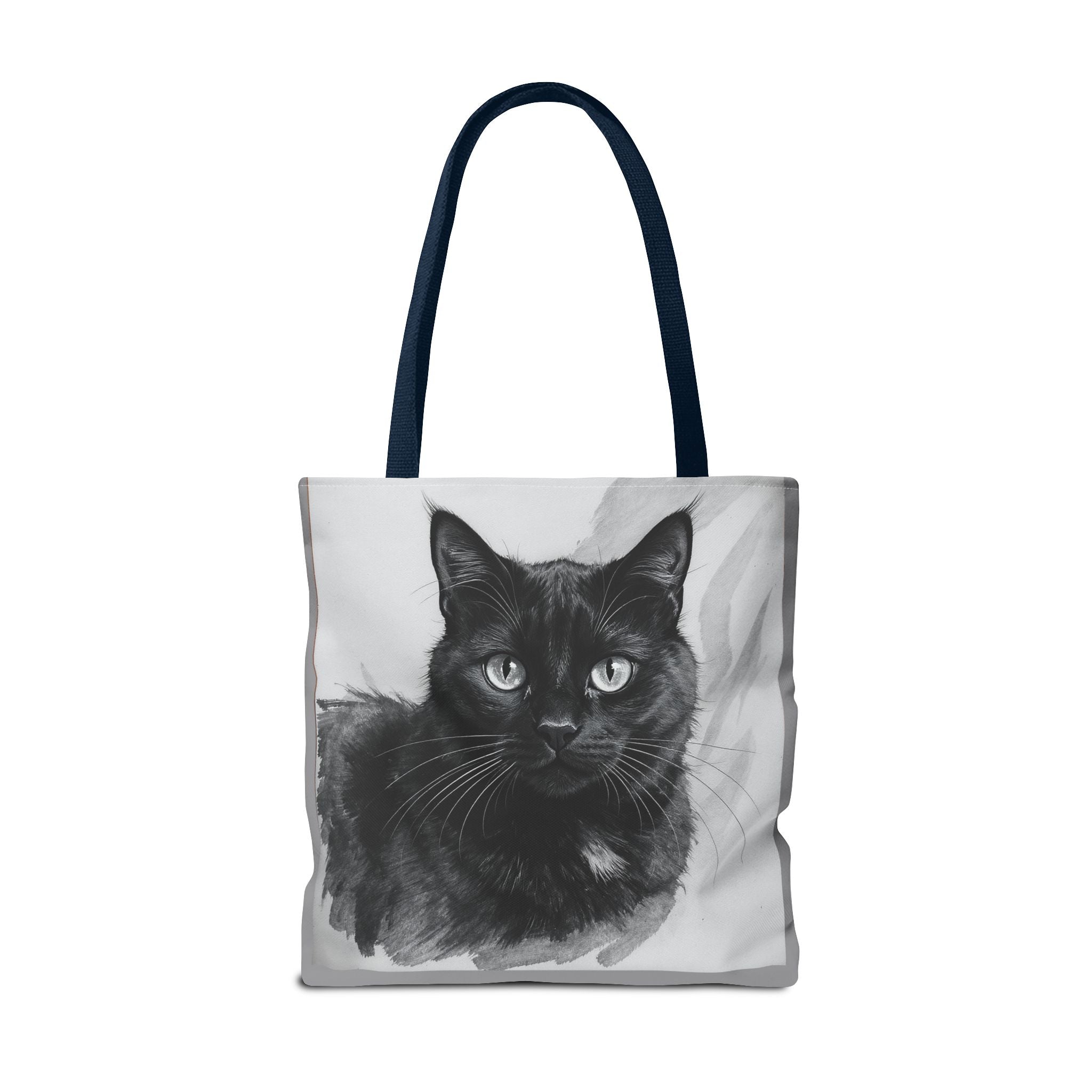 Tote Bag - Charcoal Cat, Carry-All Shoulder Bag, Reusable Shopping Tote, Gift for Animal Lovers