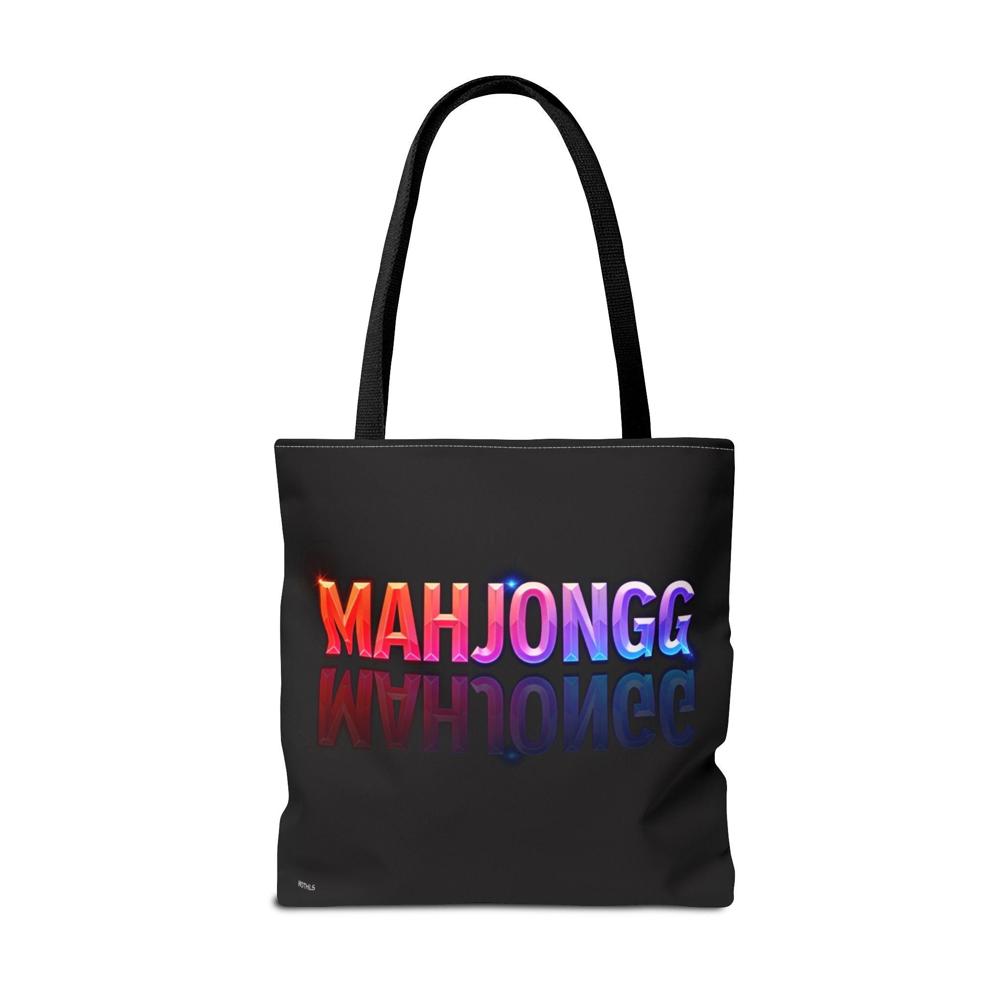 Personalize Black American Mahjongg Tiles Tote Bag | All-Over Print Tote