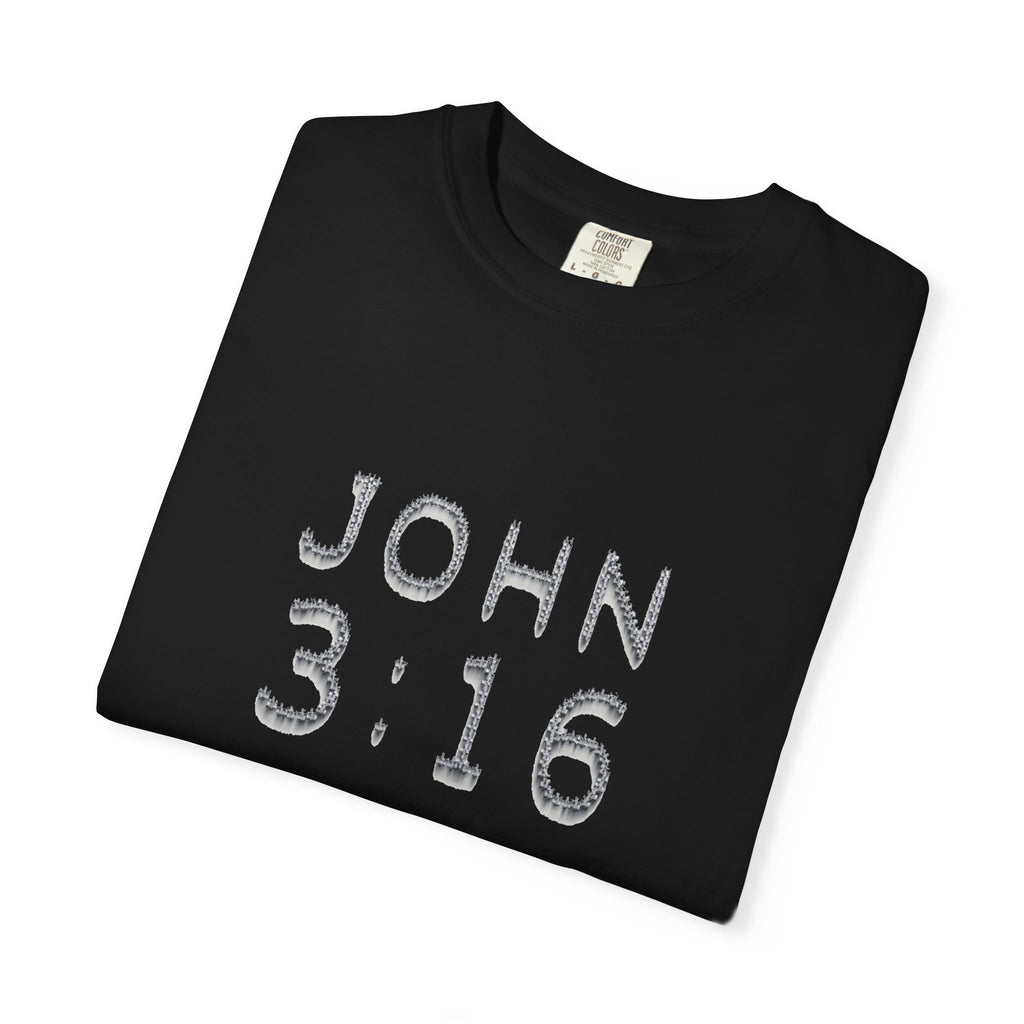 John 3:16 Scripture Cross T-shirt (Ver. 2) | Christian Bible Verse Tee