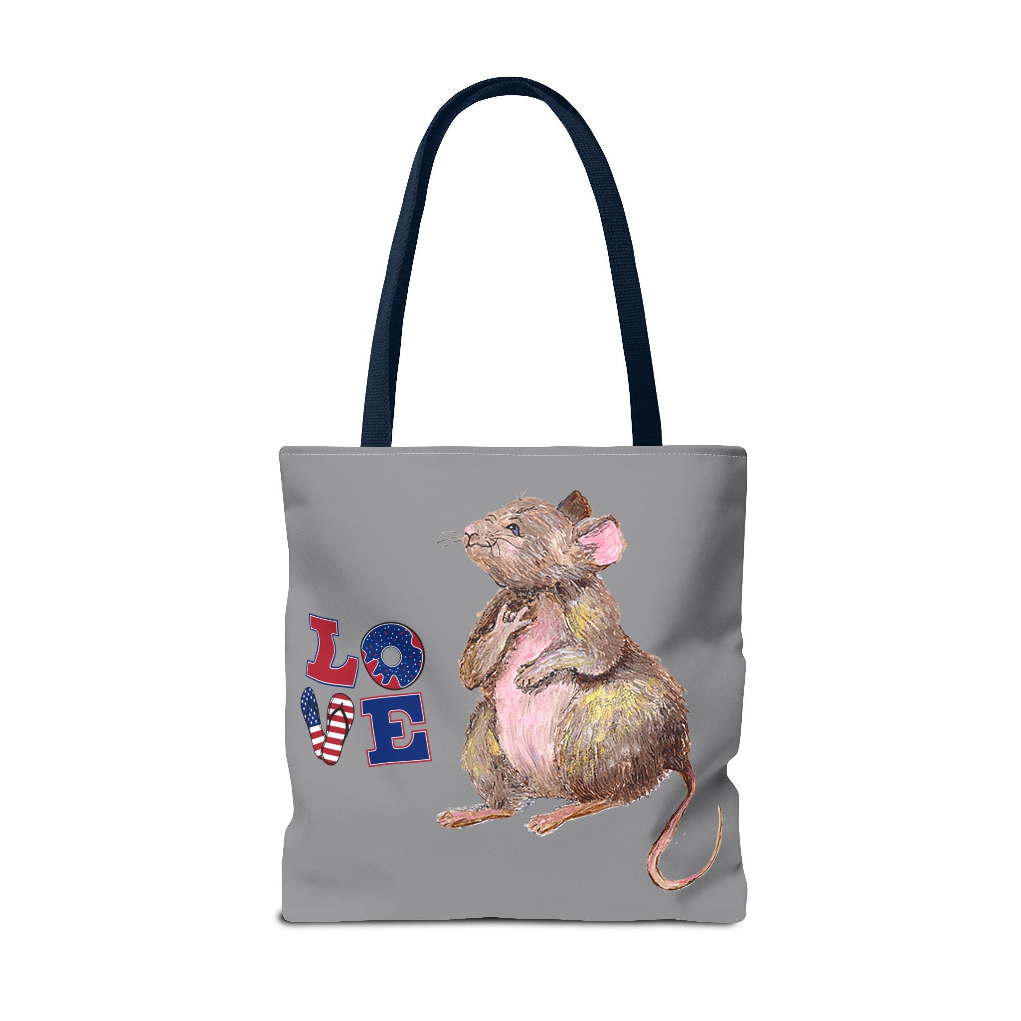 I Love You Mouse Patriotic LOVE Tote Bag | Mouse 1 | All-Over Print