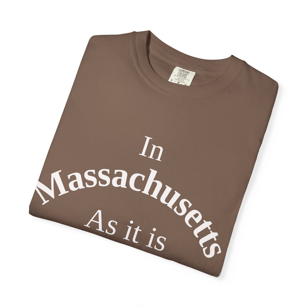 Massachusetts Unisex T-Shirt, Matthew 6:10 Faith Apparel, Everyday Inspiration Tee, Home State Love Christian Clothing
