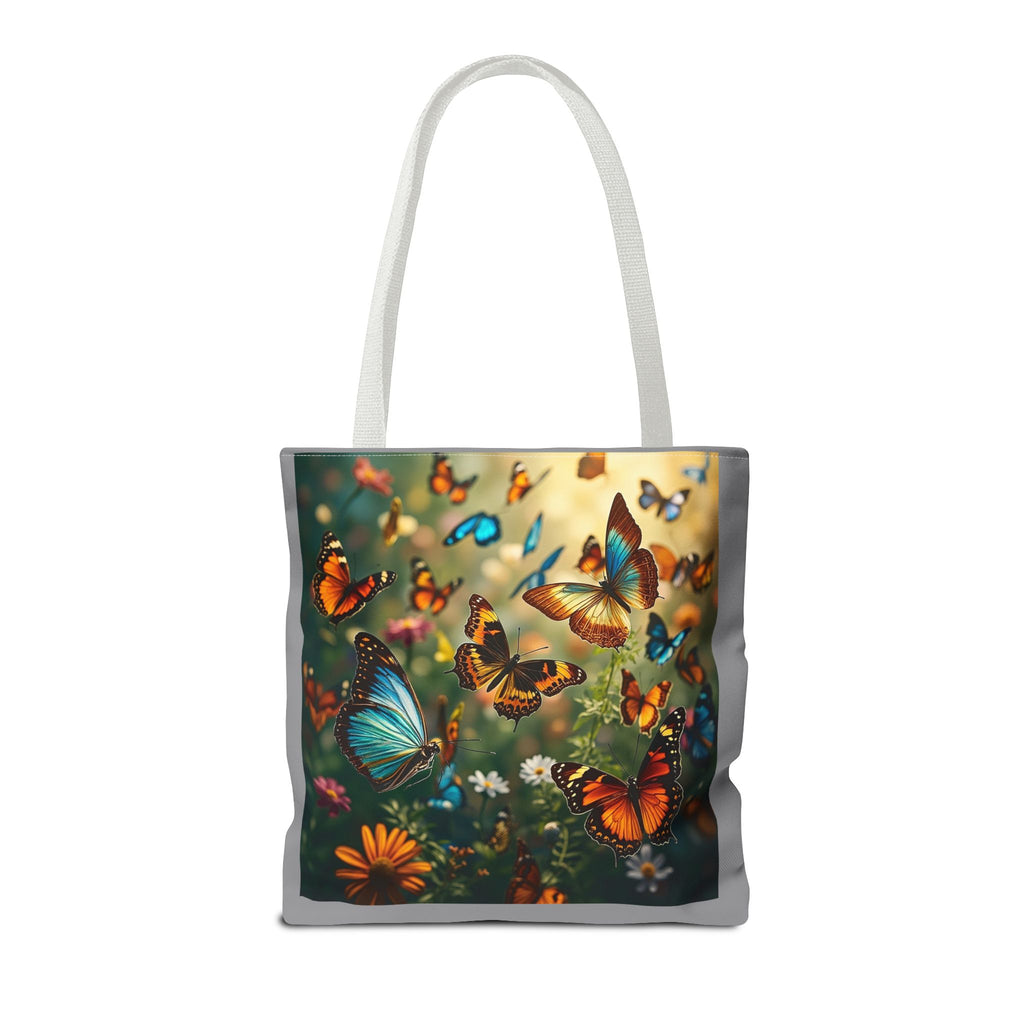 Butterfly Swam 2 Tote Bag - Floral Nature Garden Shopping Bag, Reusable Canvas Handbag, Eco-Friendly Market Tote, Gift for Her, Spring