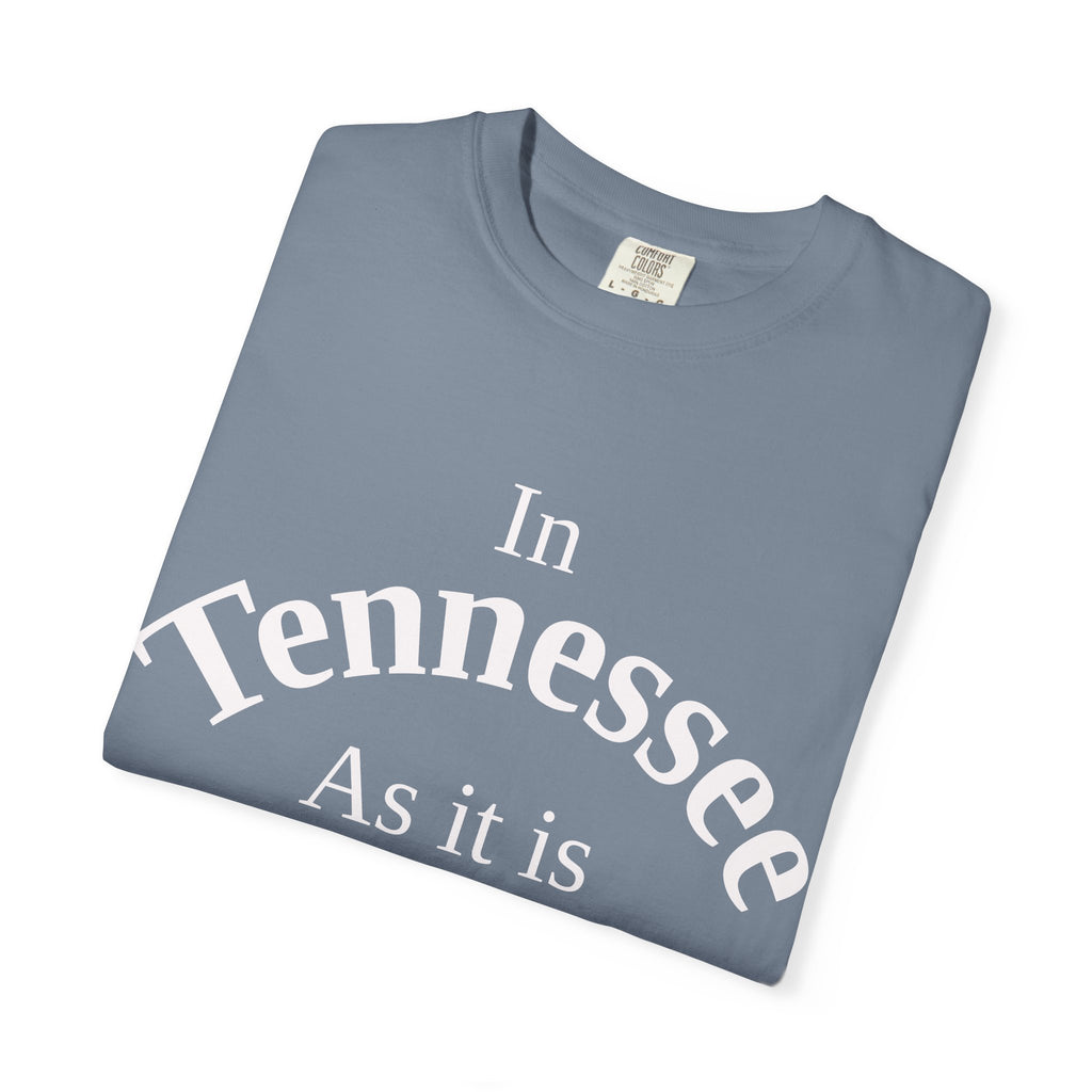 Tennessee Unisex T-Shirt, Matthew 6:10 Faith Apparel, Everyday Inspiration Tee, Home State Love Christian Clothing
