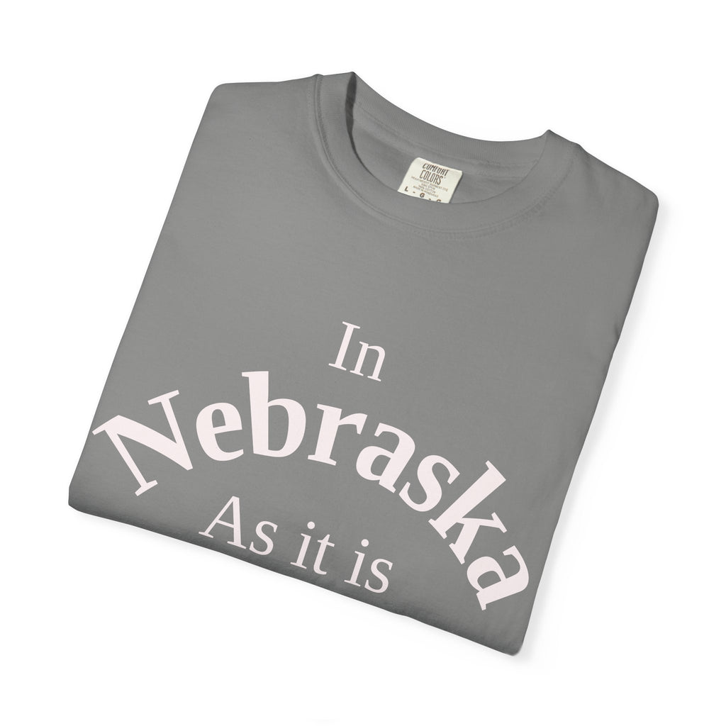 Nebraska Unisex T-Shirt, Matthew 6:10 Faith Apparel, Everyday Inspiration Tee, Home State Love Christian Clothing