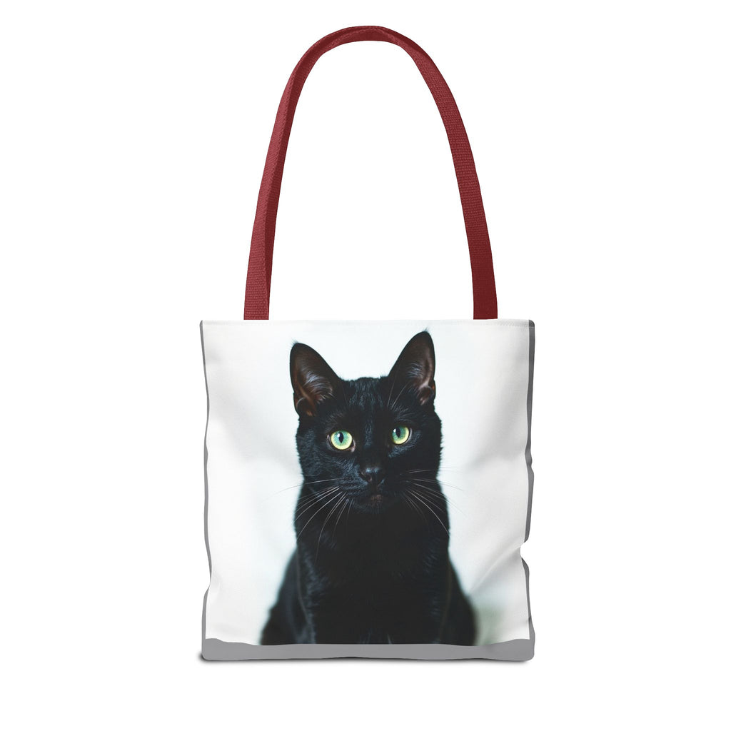 Tote Bag - Black Cat, Carry-All Shoulder Bag, Reusable Shopping Tote, Gift for Animal Lovers