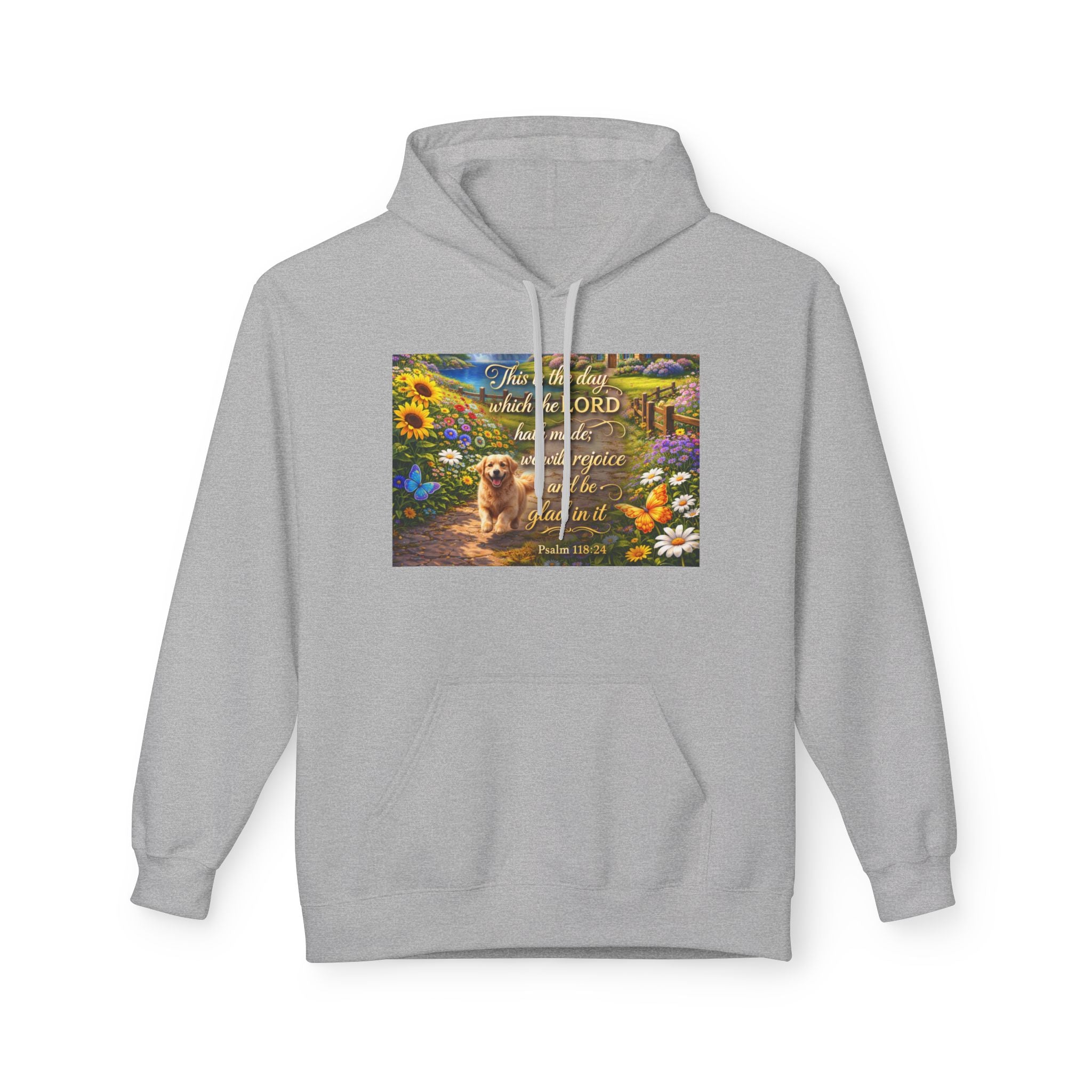 This Is the Day Which the Lord Hath Made Hoodie | Christian Scripture Faith Design