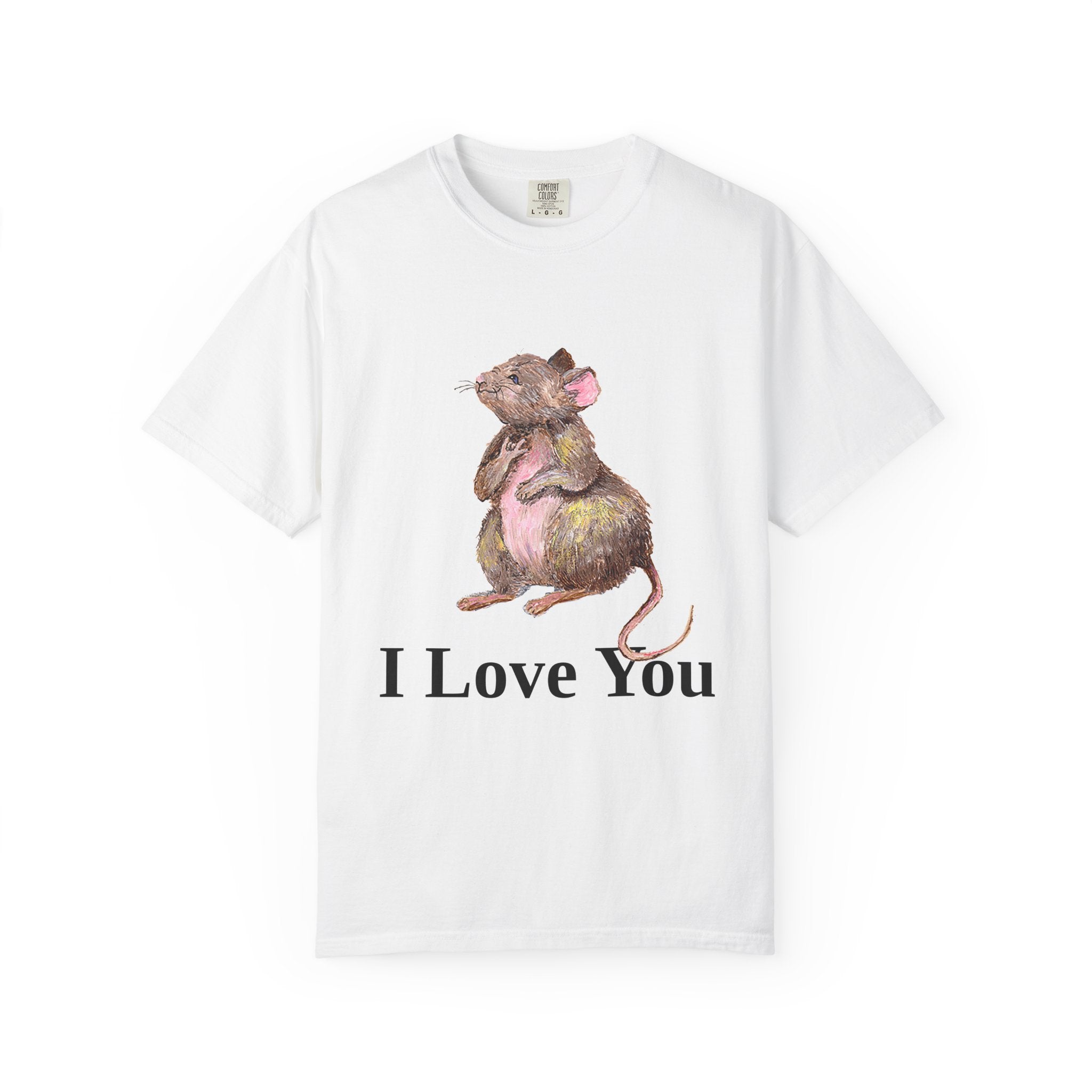I Love You Mouse Version 1 Unisex T-shirt, Apparel, Clothing, Cute Mouse Tee, Christian Gift, Casual Top