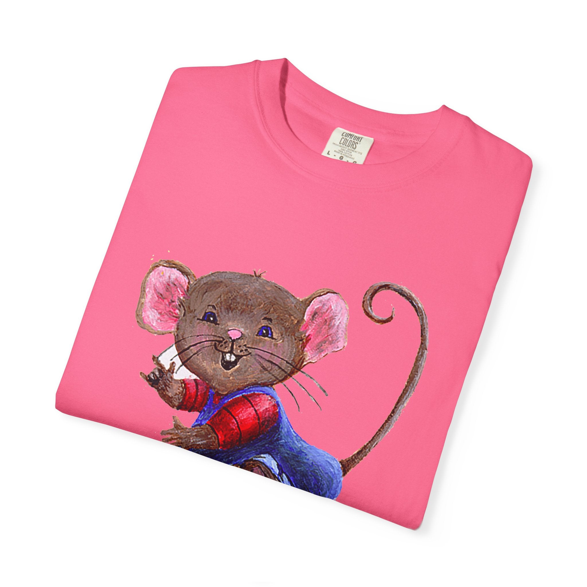I Love You Mouse Version 2 Unisex T-shirt, Apparel, Clothing, Cute Mouse Tee, Christian Gift, Casual Top