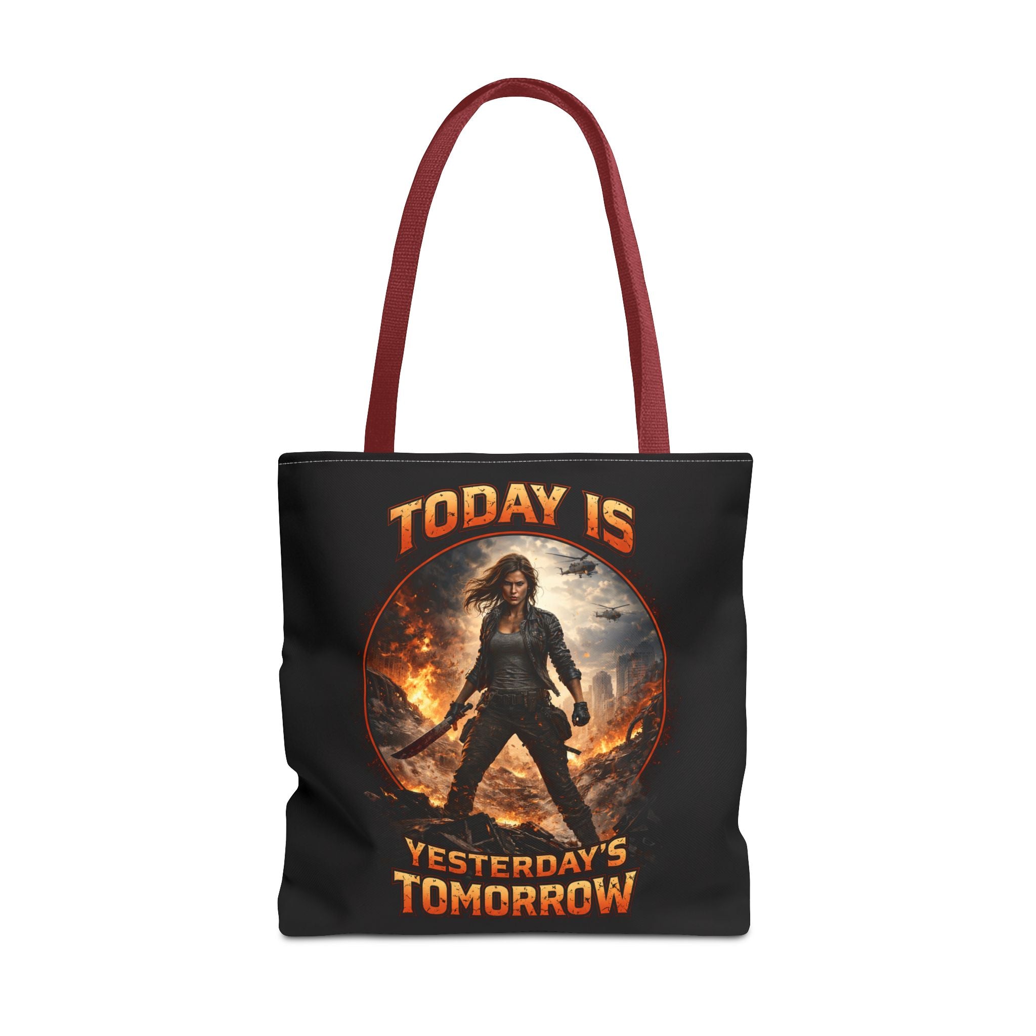 Today Is Yesterday's Tomorrow Tote Bag | Inspirational Quote Tote