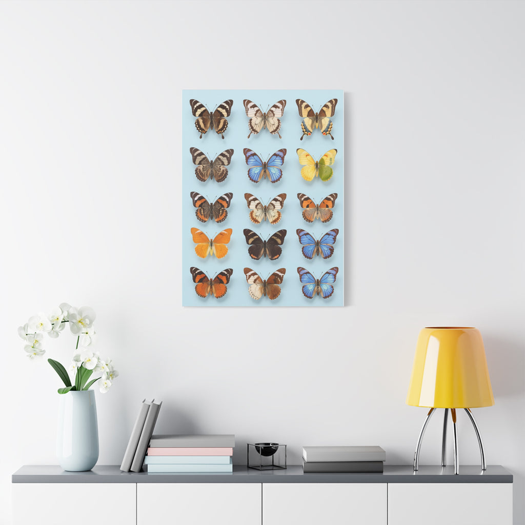 Butterflies 2 Wall Art, Butterfly Lover Gift, Matte Canvas Print, Butterfly Decor, Nature Artwork