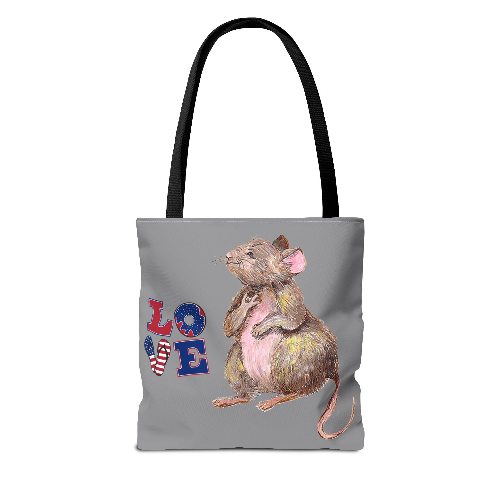I Love You Mouse Patriotic LOVE Tote Bag | Mouse 1 | All-Over Print