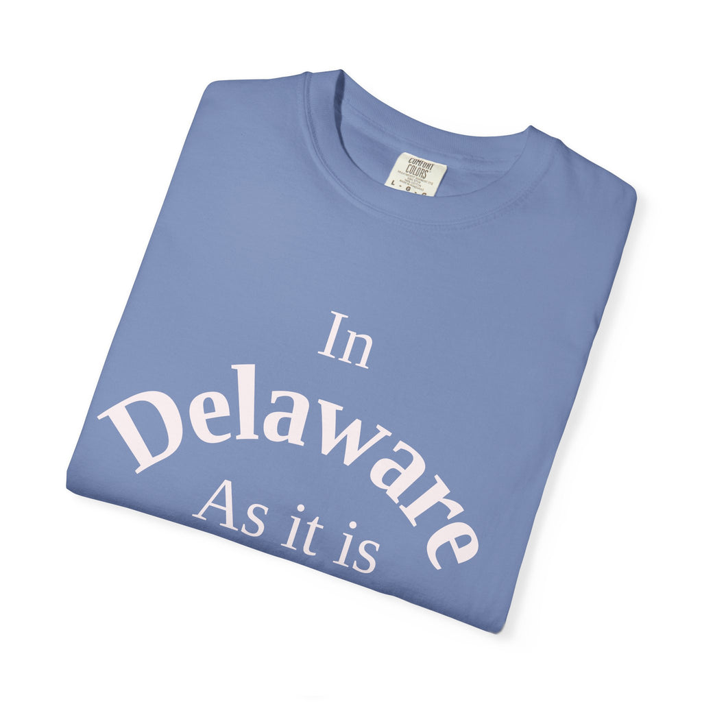 Delaware Unisex T-Shirt, Matthew 6:10 Faith Apparel, Everyday Inspiration Tee, Home State Love Christian Clothing