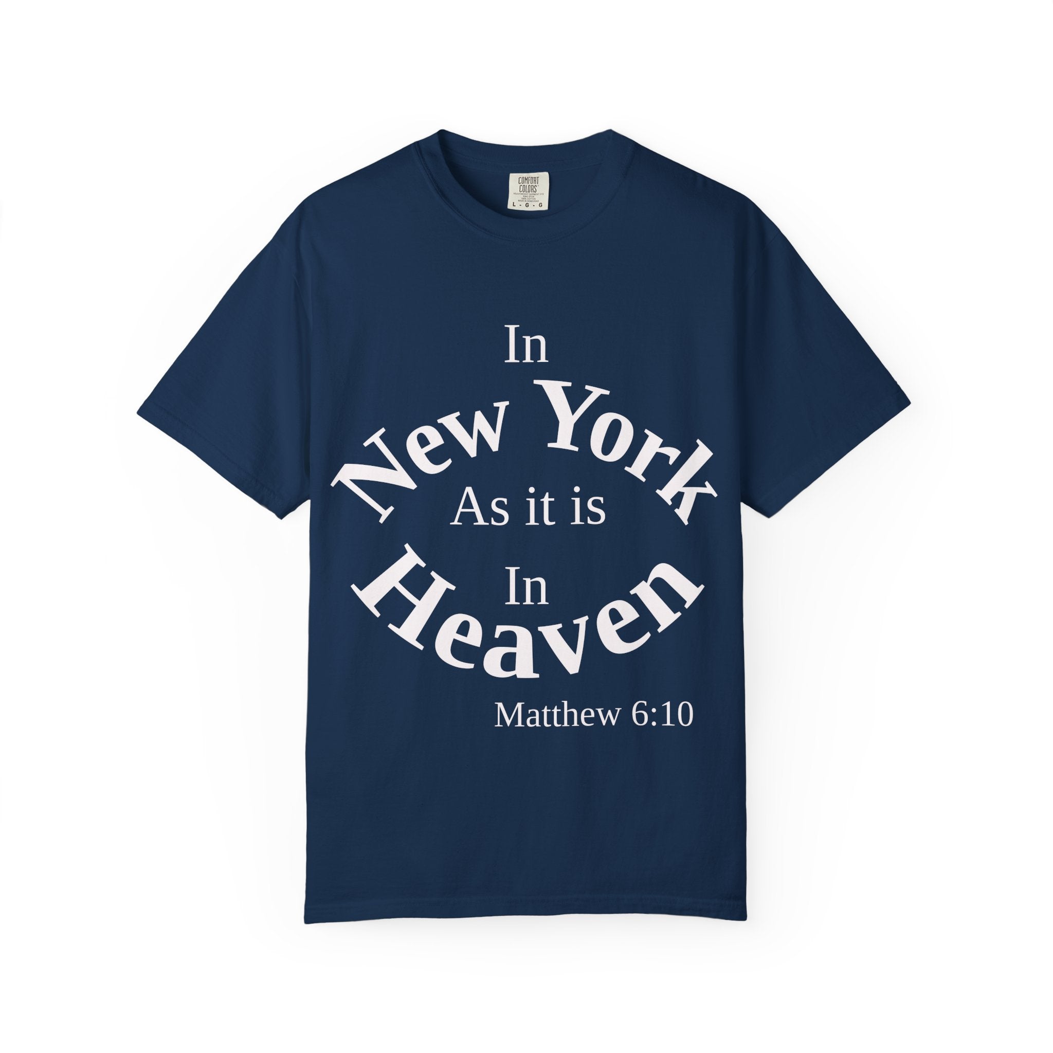 New York Unisex T-Shirt, Matthew 6:10 Faith Apparel, Everyday Inspiration Tee, Hometown Love Christian Clothing