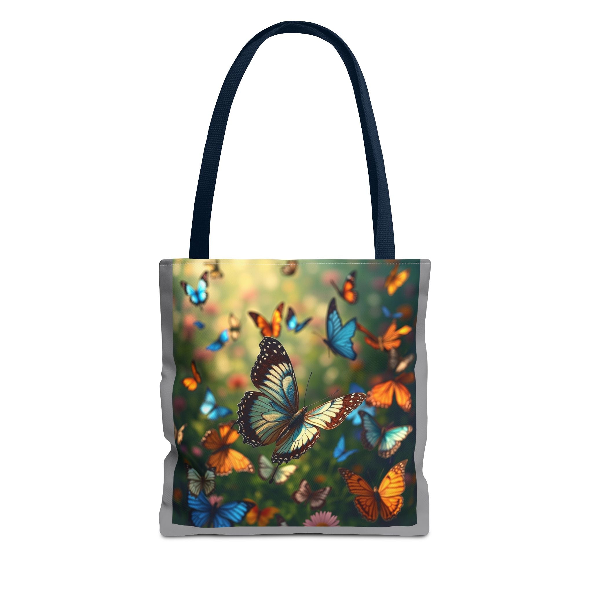 Butterfly Swam 1 Tote Bag - Floral Nature Garden Shopping Bag, Reusable Canvas Handbag, Eco-Friendly Market Tote, Gift for Her, Spring