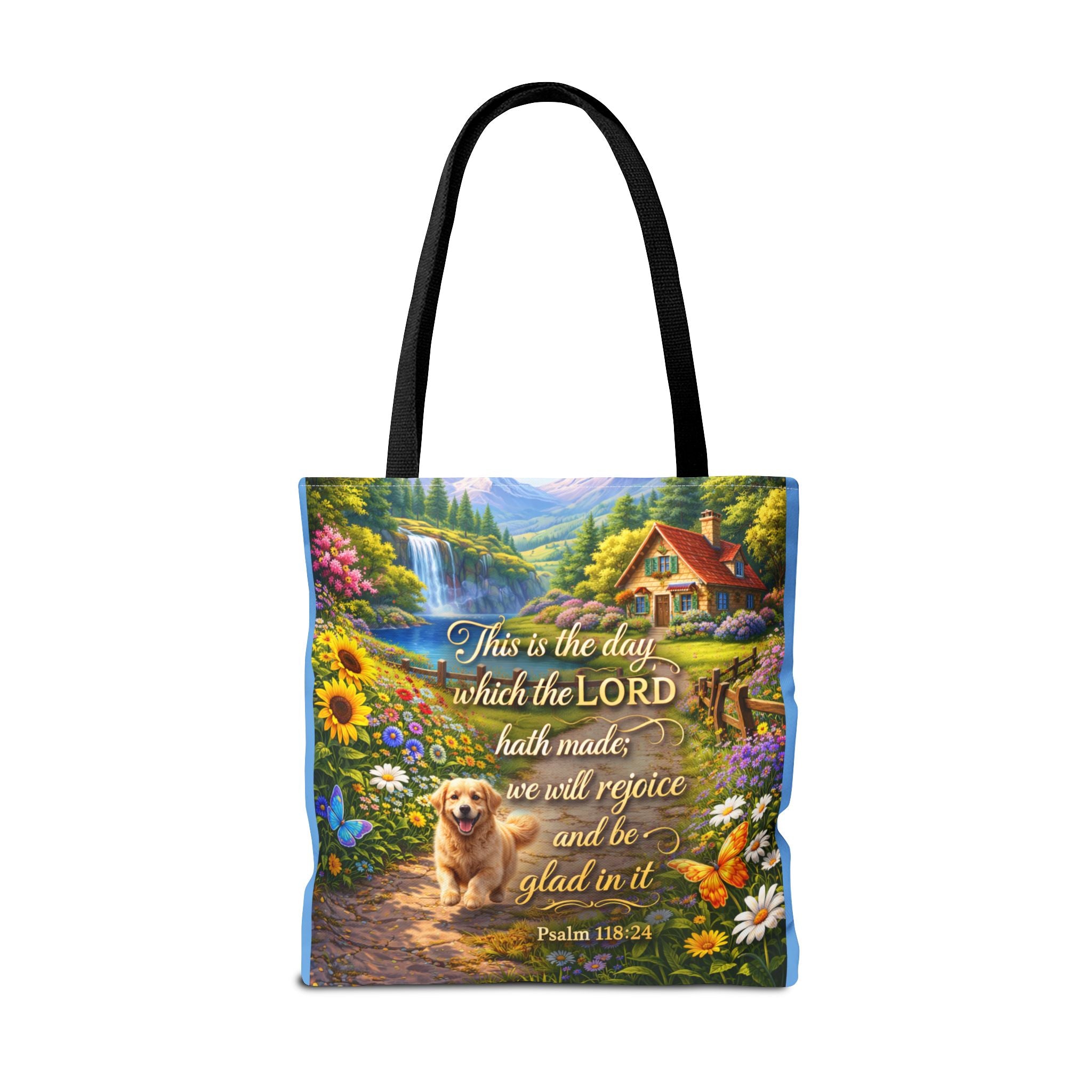 This Is The Day Which The Lord Hath Made | Christian Tote Bag | Scripture Canvas Tote