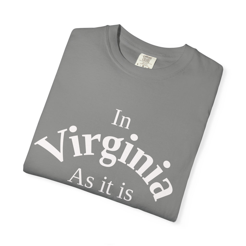 Virginia Unisex T-Shirt, Matthew 6:10 Faith Apparel, Everyday Inspiration Tee, Home State Love Christian Clothing