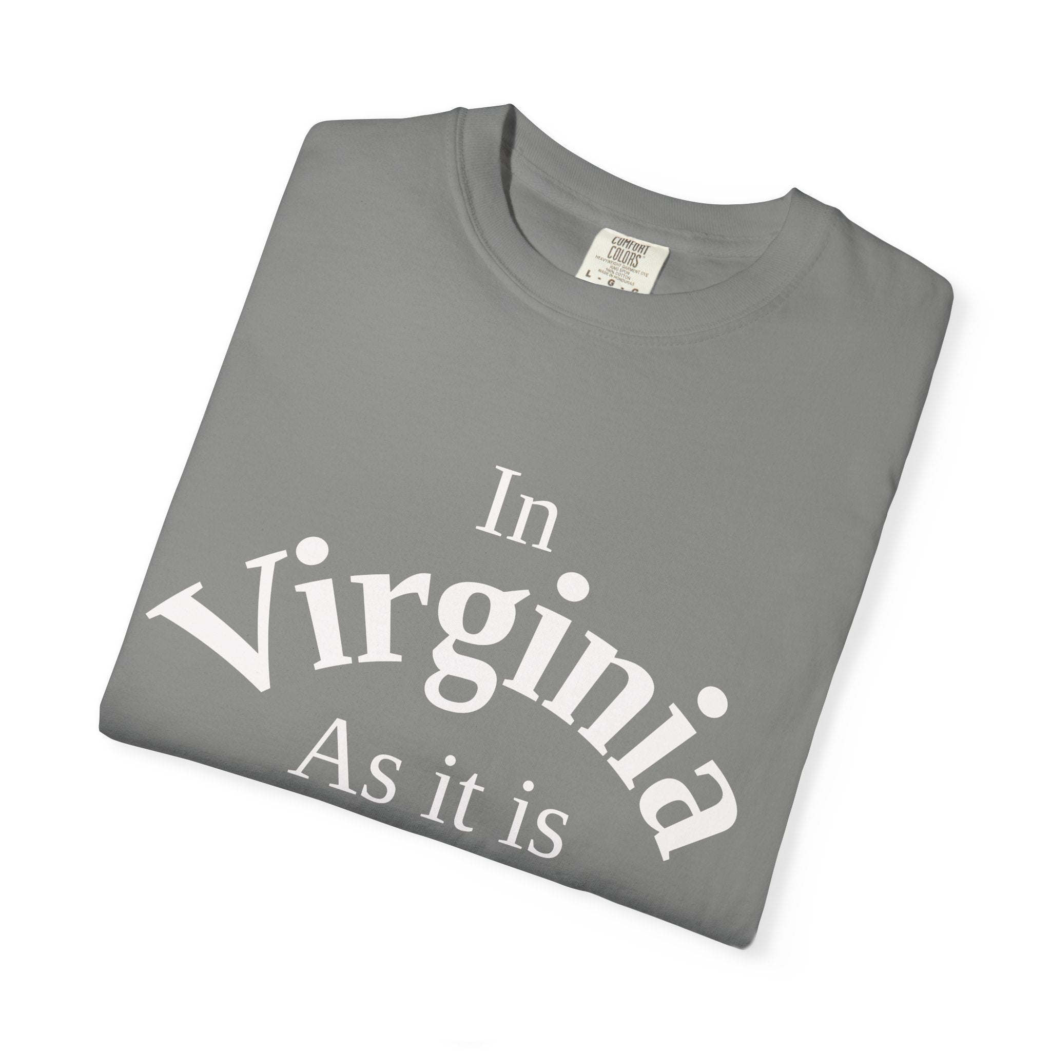 Virginia Unisex T-Shirt, Matthew 6:10 Faith Apparel, Everyday Inspiration Tee, Home State Love Christian Clothing