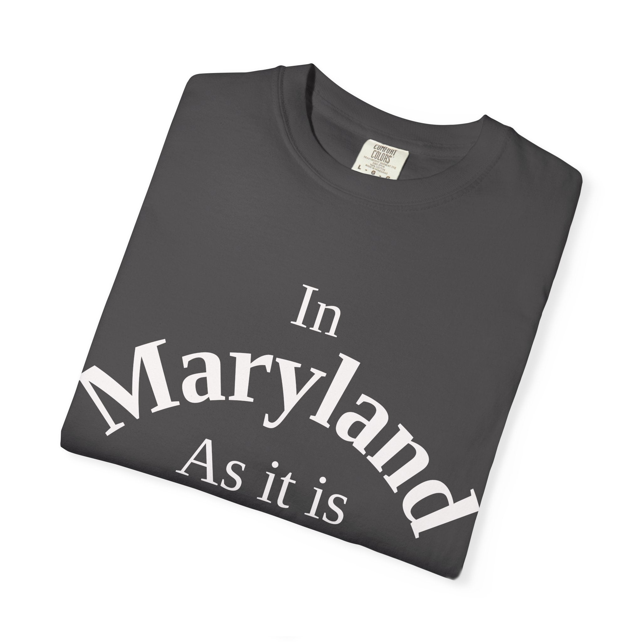 Maryland Unisex T-Shirt, Matthew 6:10 Faith Apparel, Everyday Inspiration Tee, Home State Love Christian Clothing