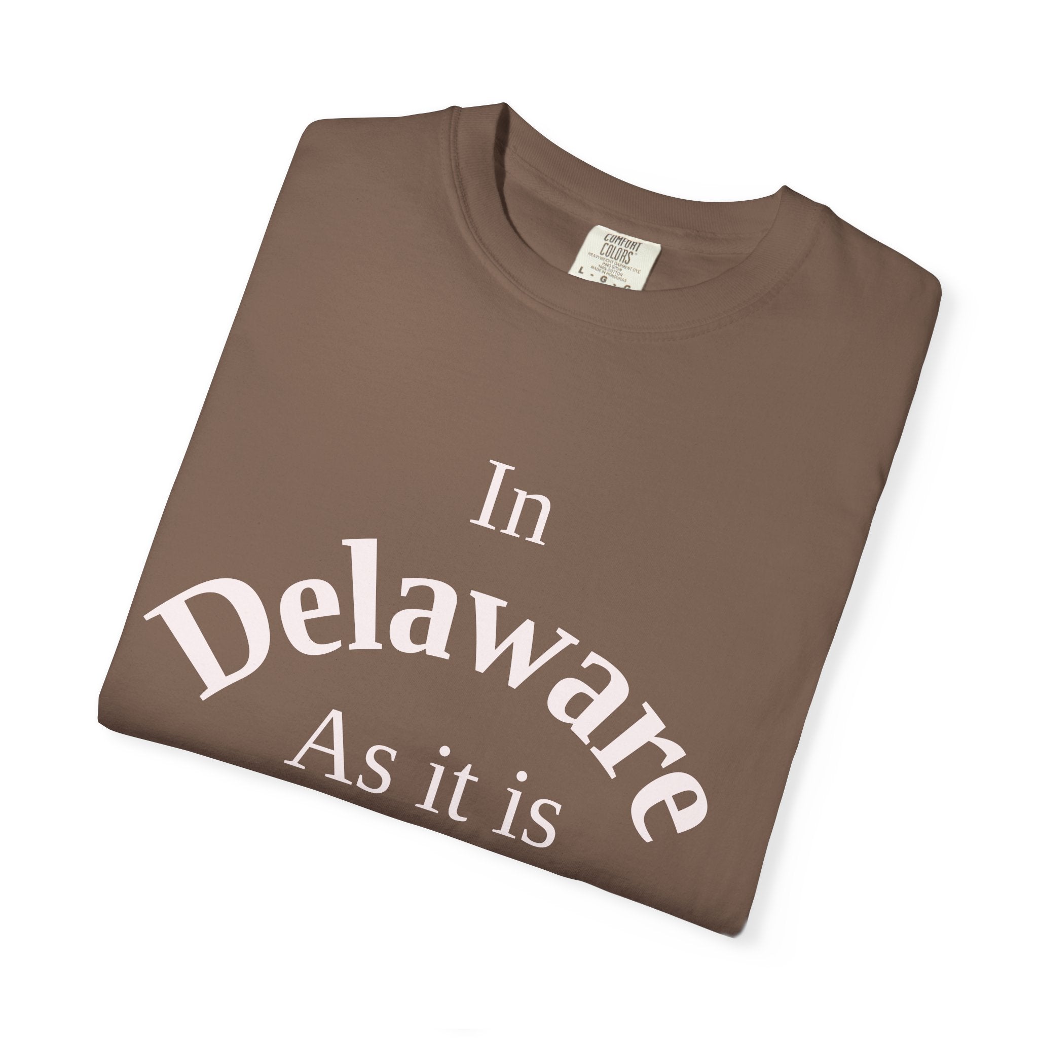 Delaware Unisex T-Shirt, Matthew 6:10 Faith Apparel, Everyday Inspiration Tee, Home State Love Christian Clothing