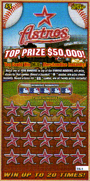 Texas Major League Baseball Series (Astros) Sample Void #788
