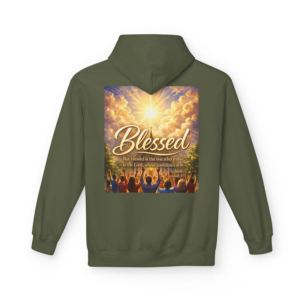 Blessed Worship Scene Hoodie | Christian Faith Sunrise Praise