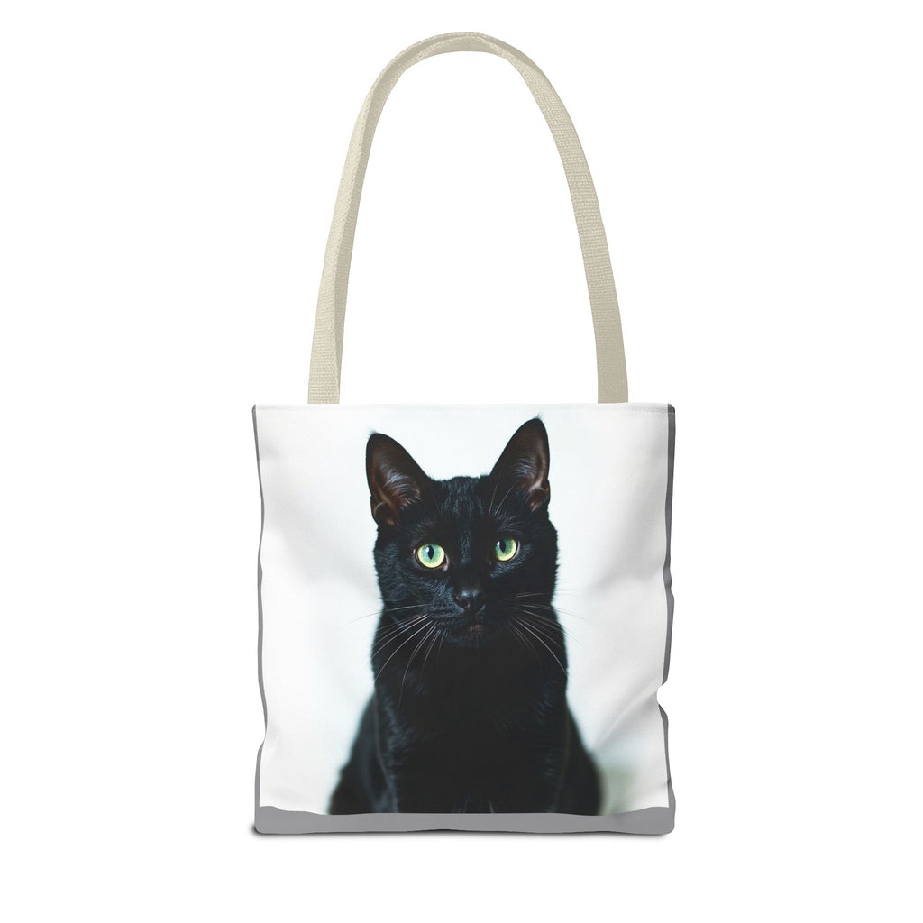 Tote Bag - Black Cat, Carry-All Shoulder Bag, Reusable Shopping Tote, Gift for Animal Lovers