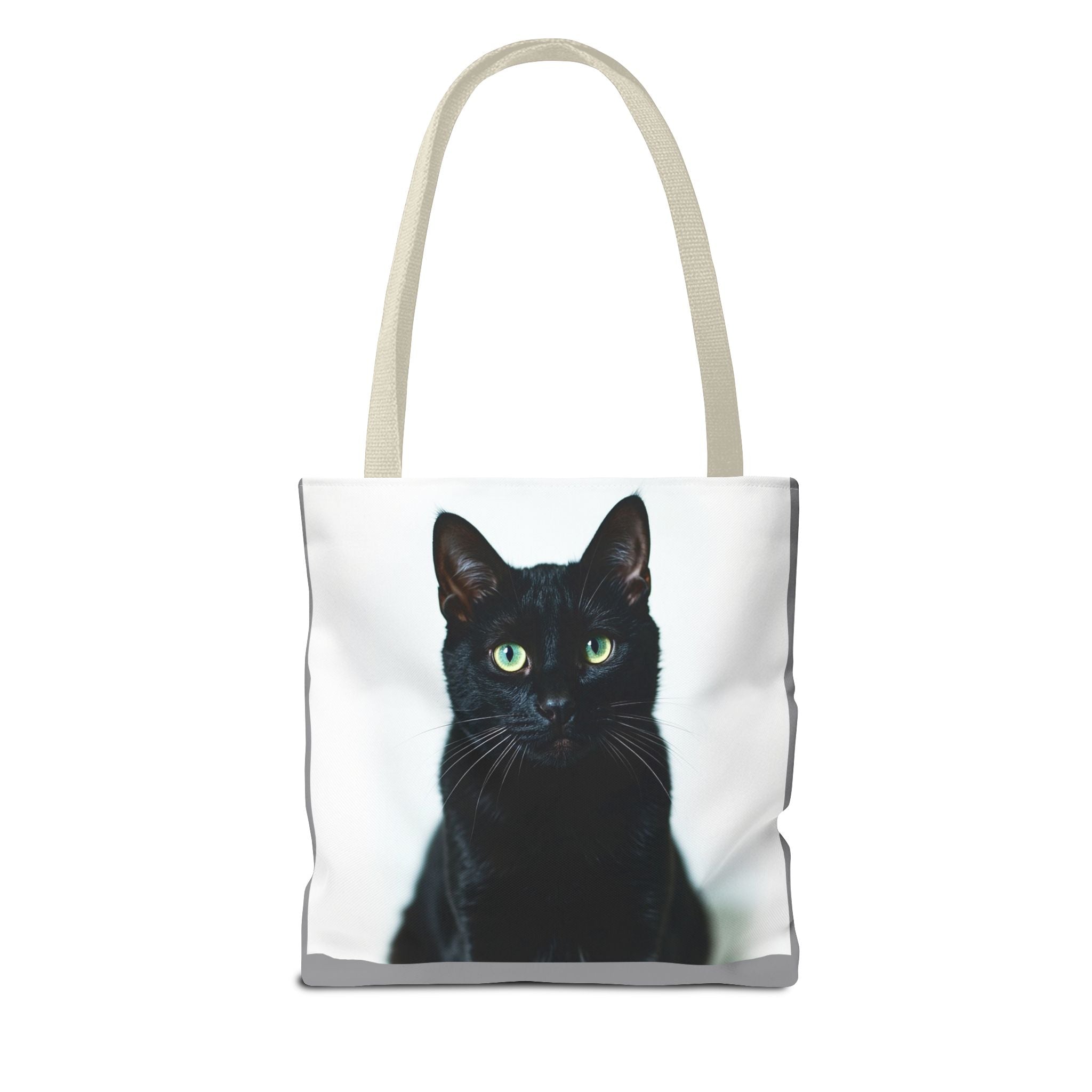 Tote Bag - Black Cat, Carry-All Shoulder Bag, Reusable Shopping Tote, Gift for Animal Lovers