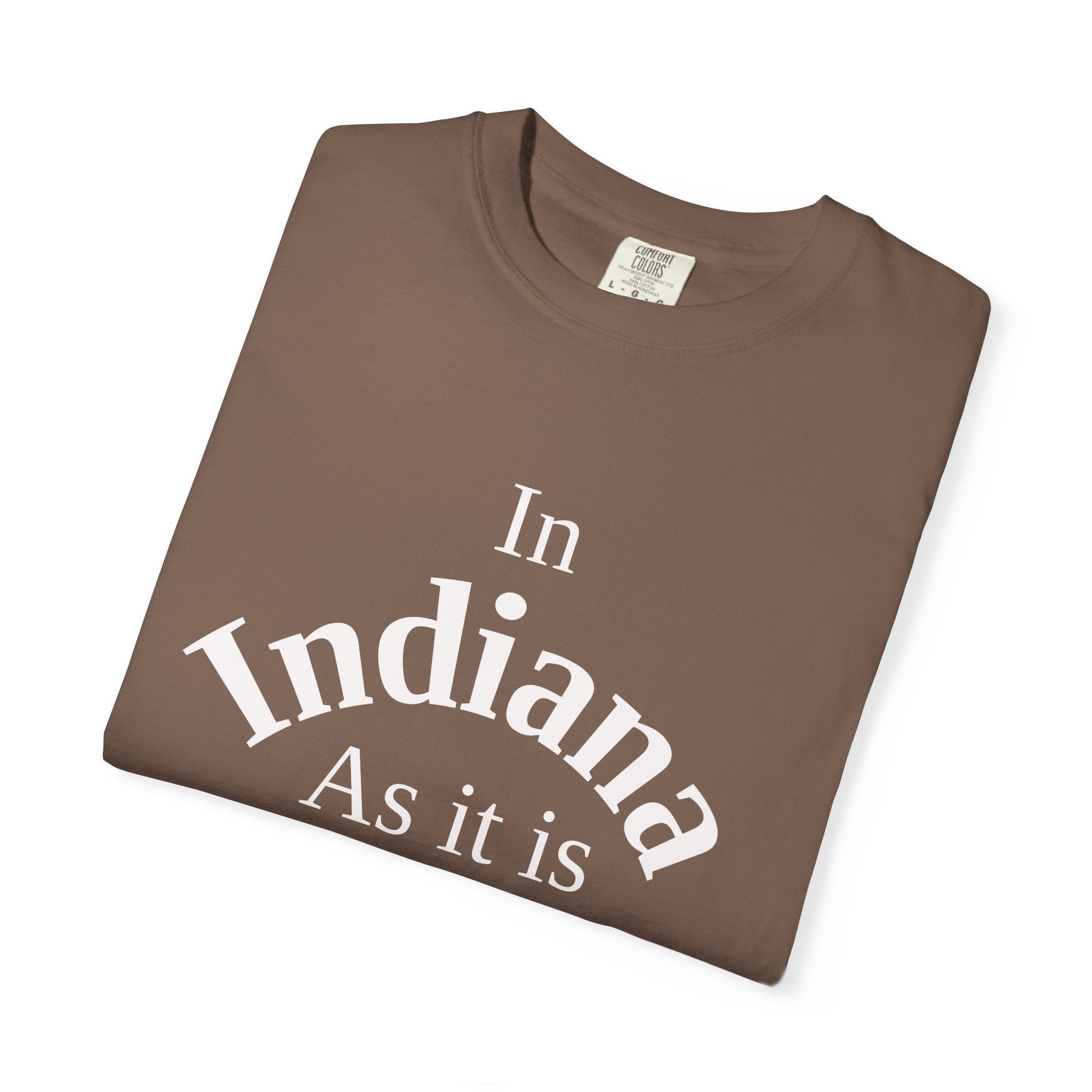 Indiana Unisex T-Shirt, Matthew 6:10 Faith Apparel, Everyday Inspiration Tee, Home State Love Christian Clothing